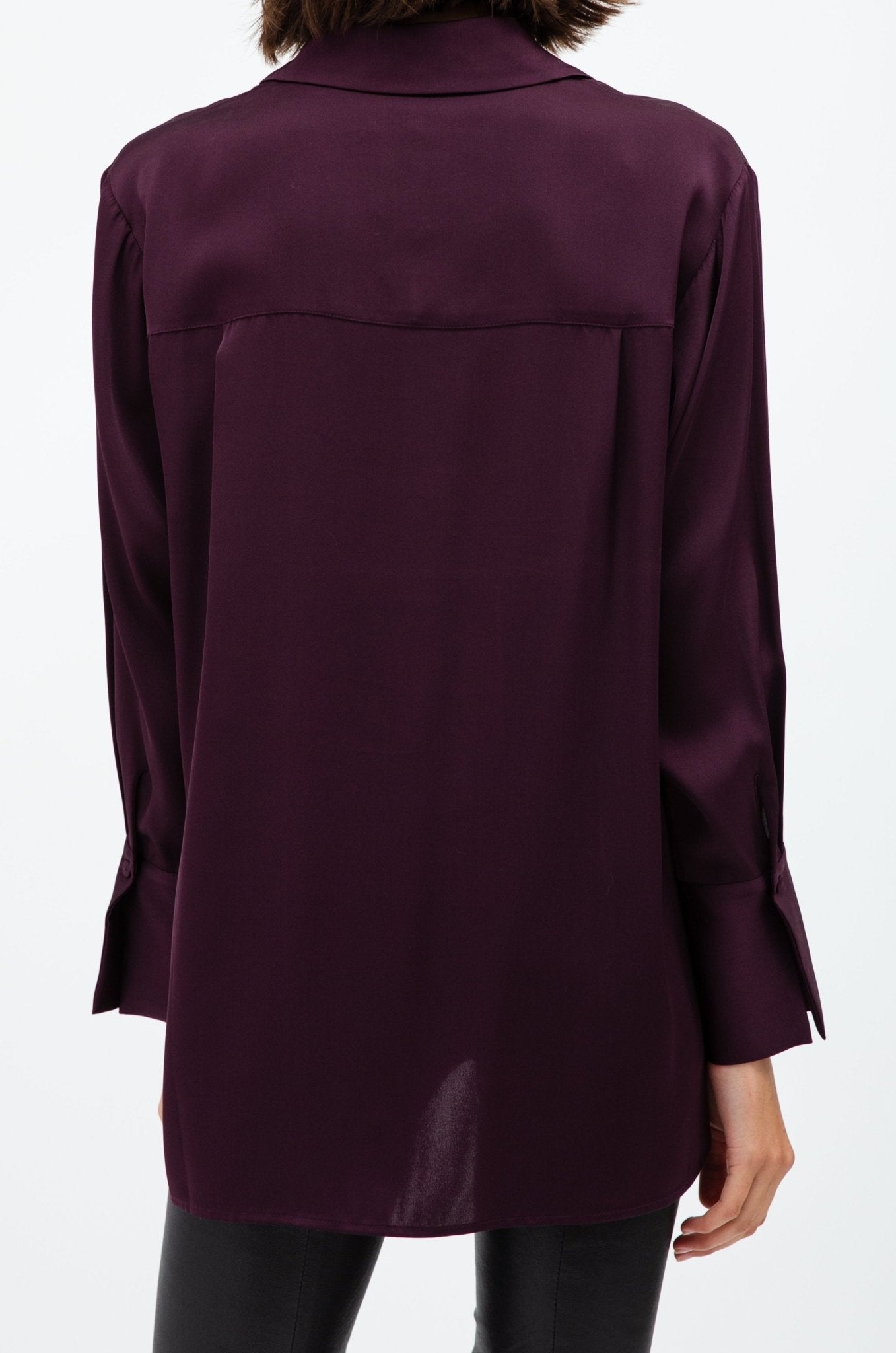 VIVIENNE SHIRT IN STRETCH SILK GEORGETTE - Jarbo