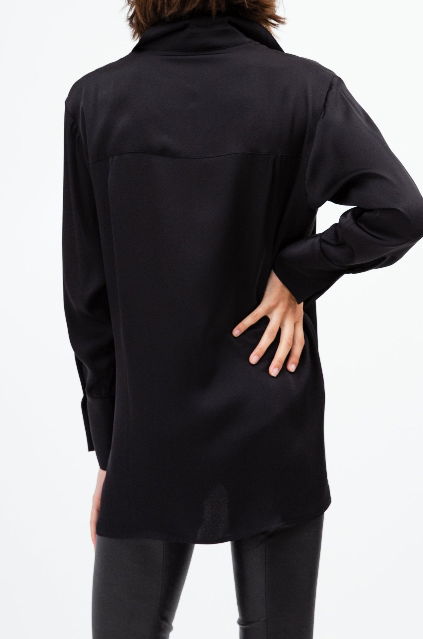 VIVIENNE SHIRT IN STRETCH SILK GEORGETTE - Jarbo