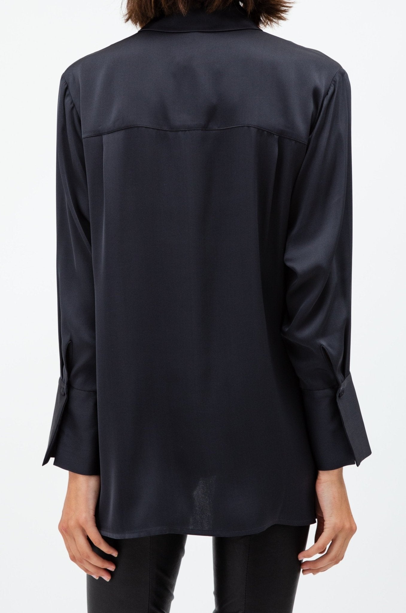 VIVIENNE SHIRT IN STRETCH SILK GEORGETTE - Jarbo
