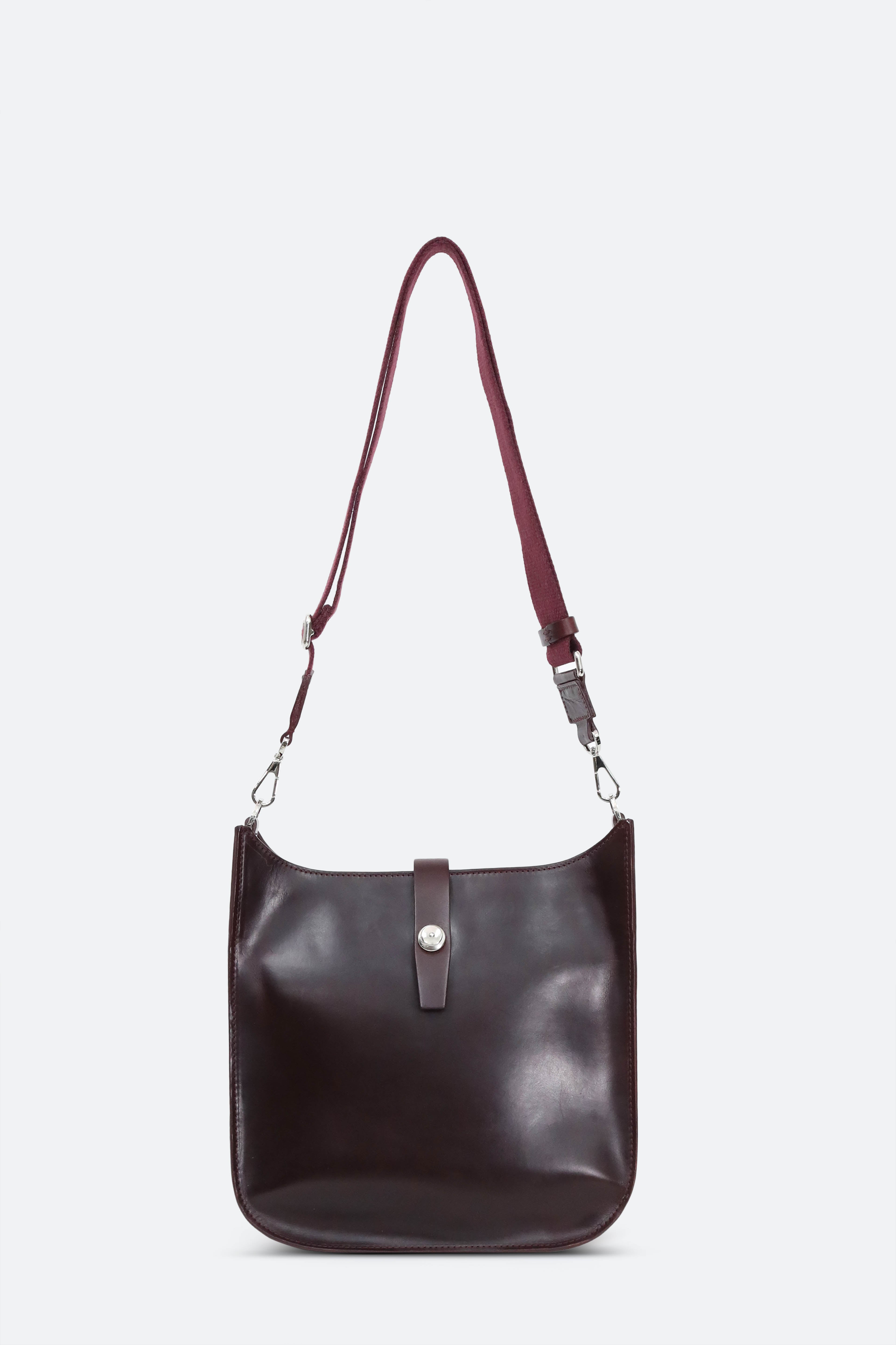 GIA ITALIAN LEATHER CROSSBODY BAG IN CORDOVAN BARENIA LEATHER