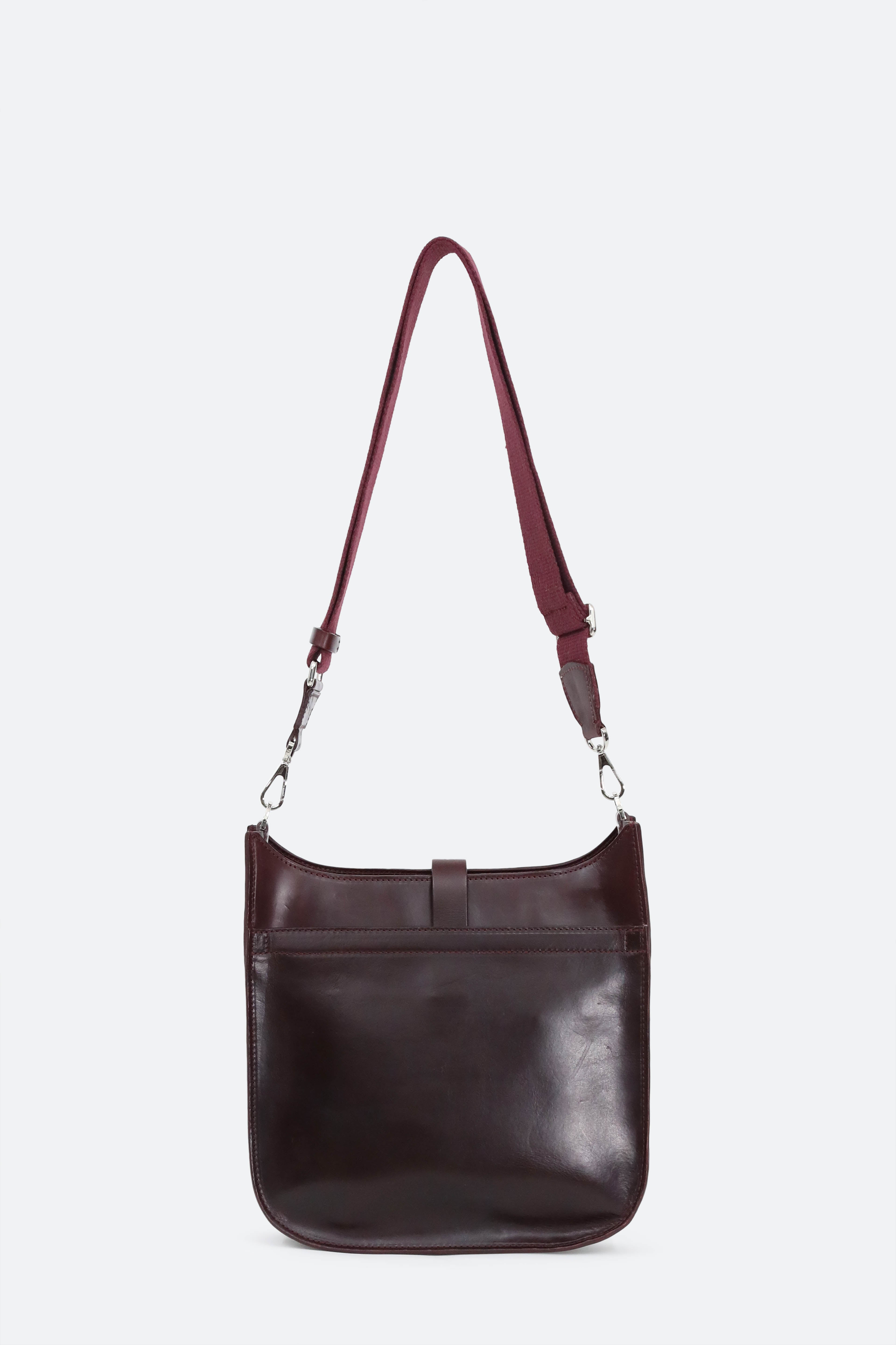 GIA ITALIAN LEATHER CROSSBODY BAG IN CORDOVAN BARENIA LEATHER