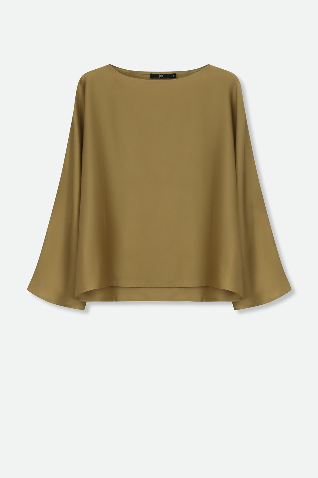 SYLVIE BRACELET SLEEVE BLOUSE IN SILK STRETCH