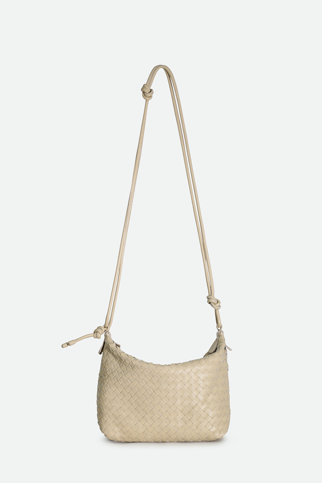 BRIATA BAG IN WOVEN LEATHER ECRU