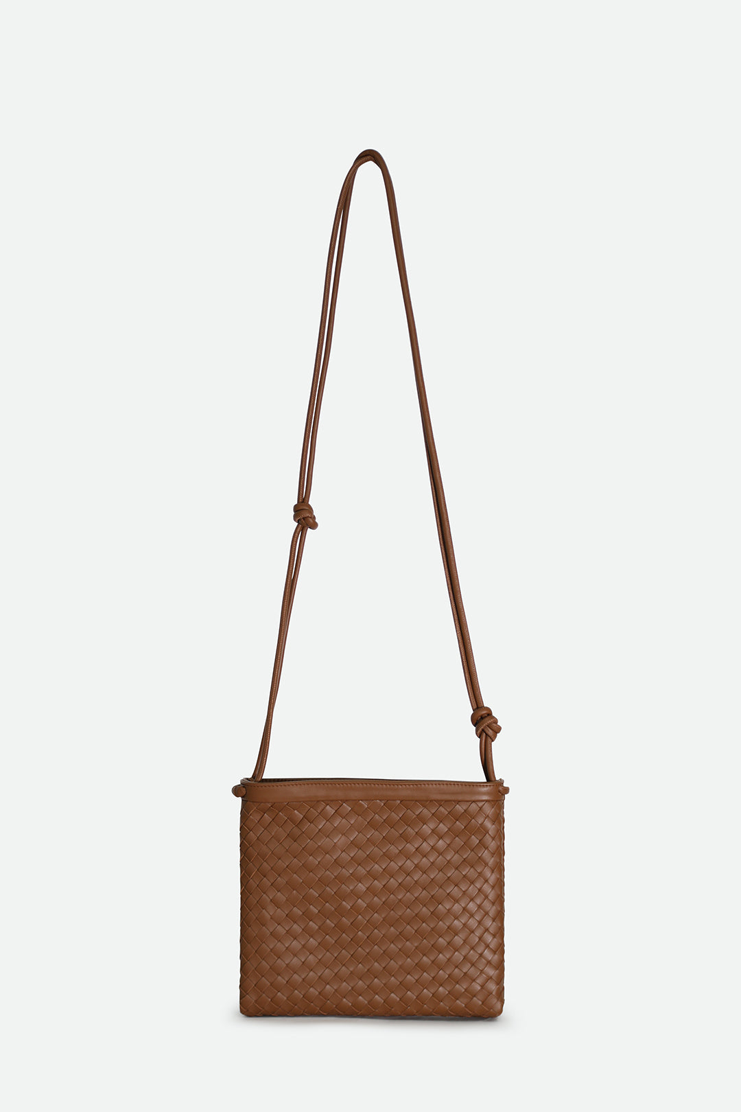 BELLIZZI BAG IN WOVEN ITALIAN LEATHER NATURAL CUOIO
