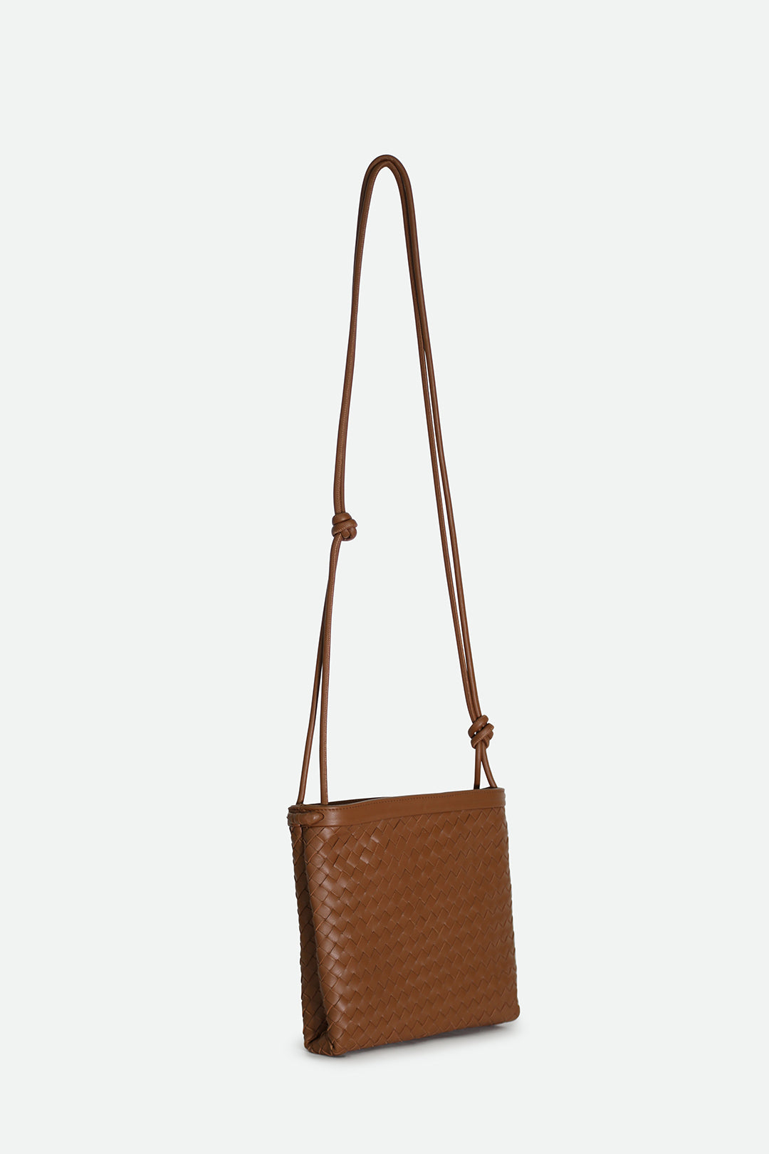 BELLIZZI BAG IN WOVEN ITALIAN LEATHER NATURAL CUOIO