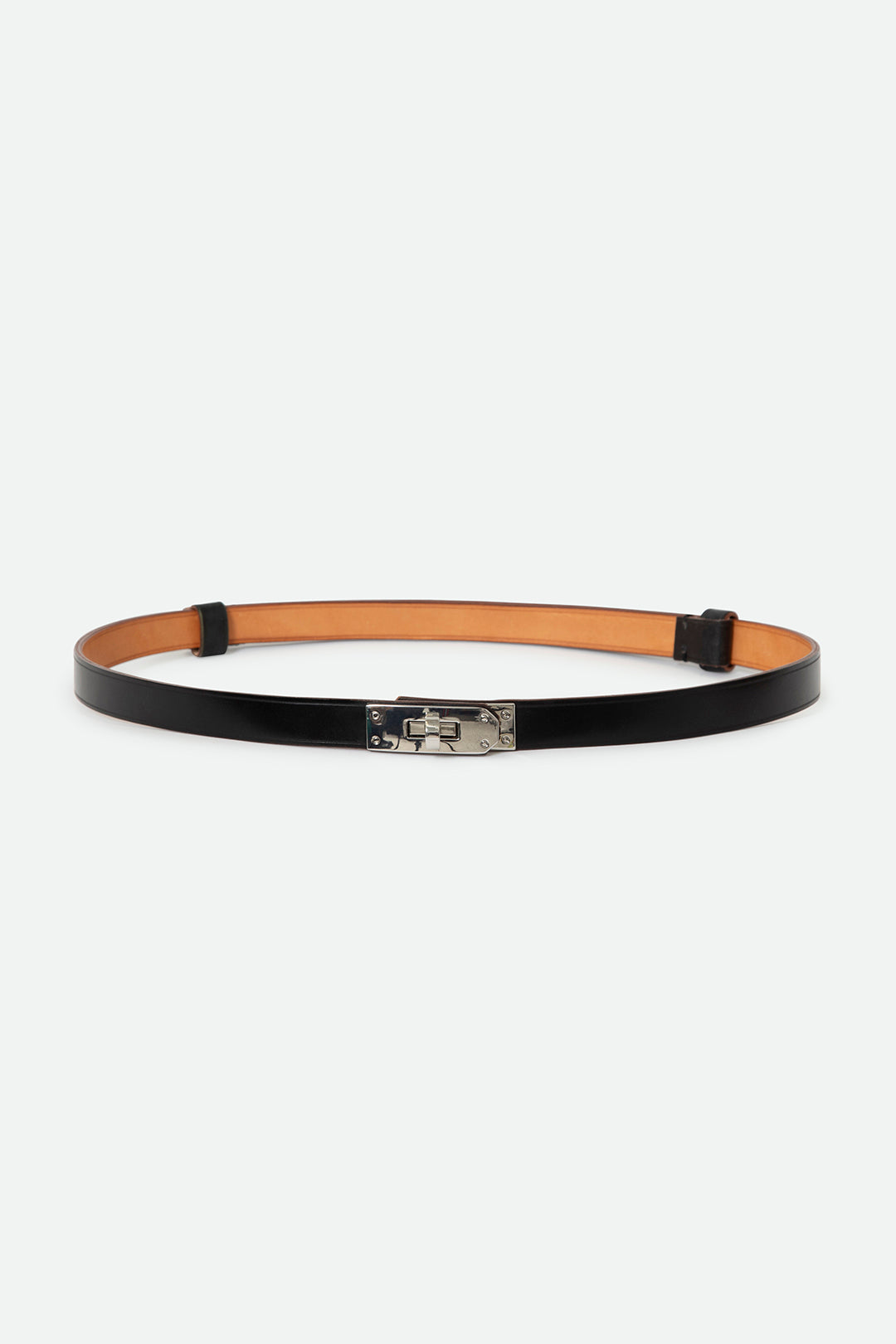BENOIR BELT IN CORDOVON LEATHER BLACK