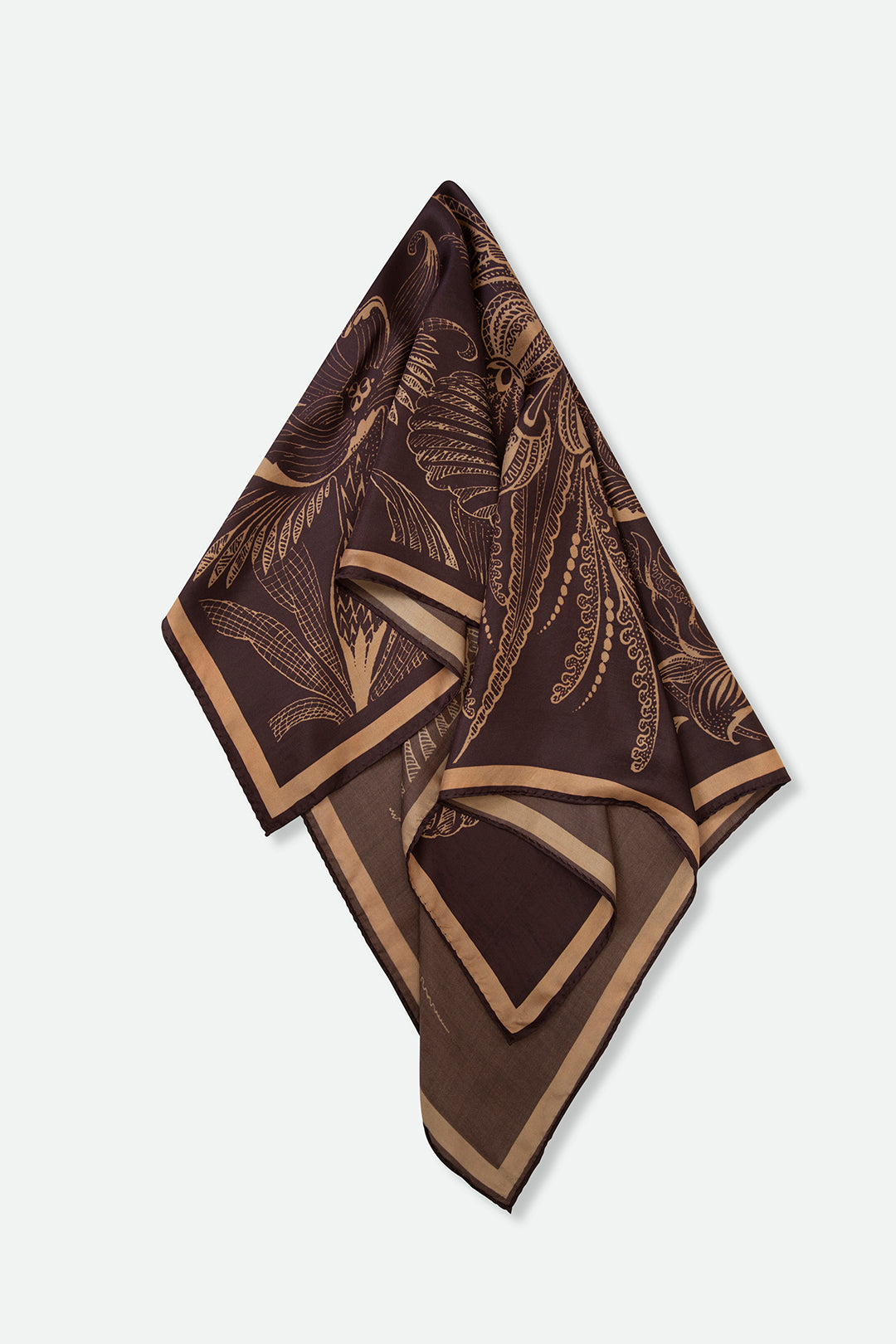 SILK TWILL SQUARE SCARF IN BAROQUE BLOOM