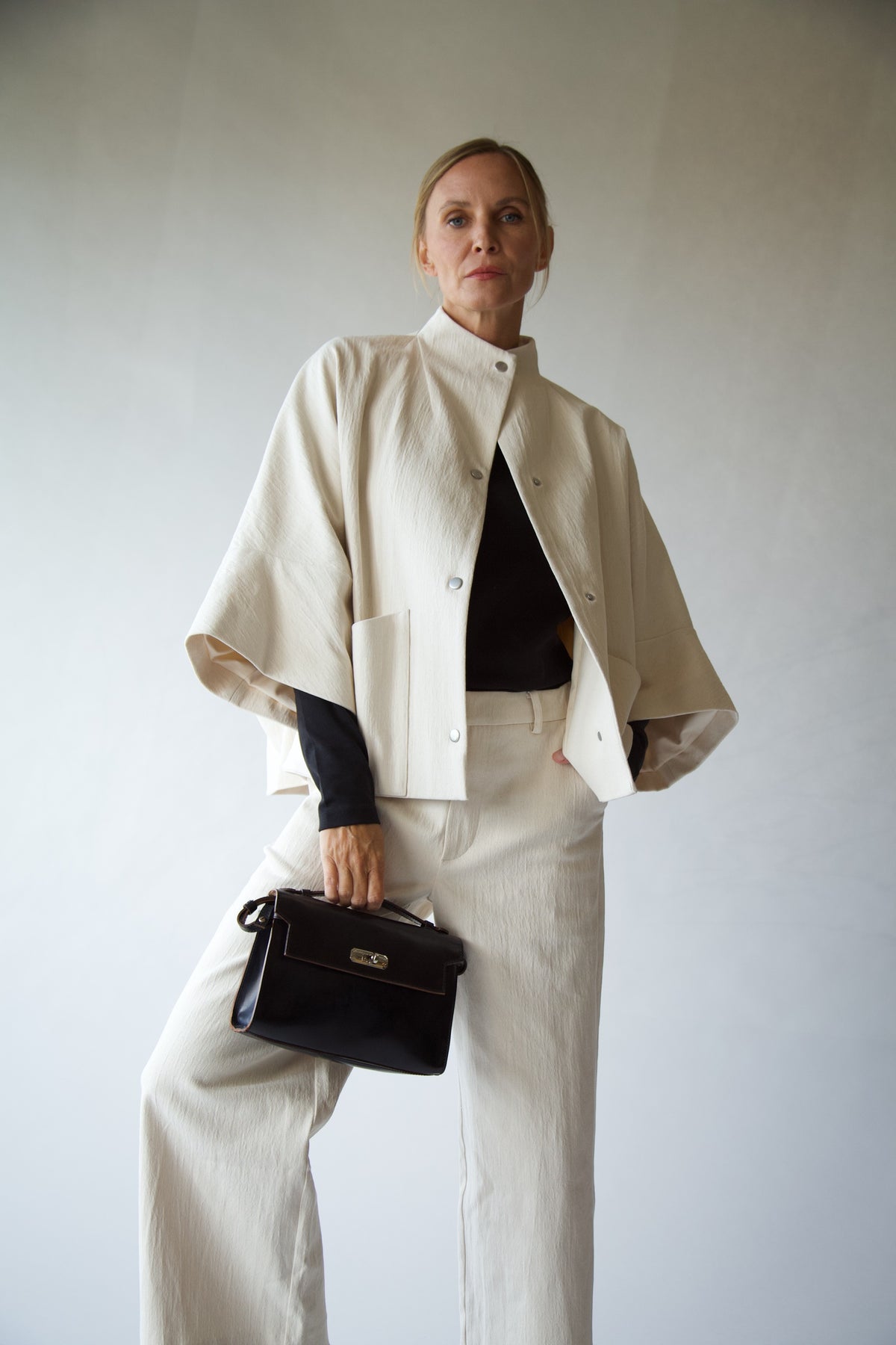 VALE JACKET IN ITALIAN COTTON STRETCH TWILL