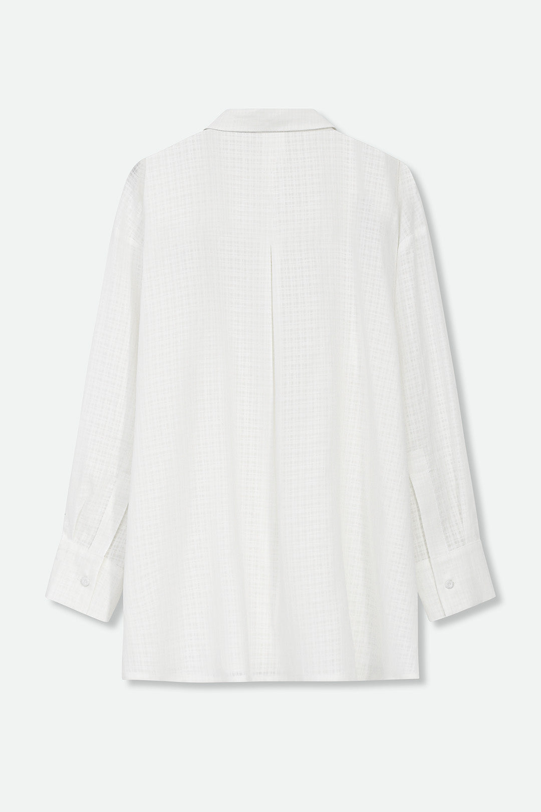 ADRIA SHIRT IN ITALIAN COTTON WHITE WEAVE