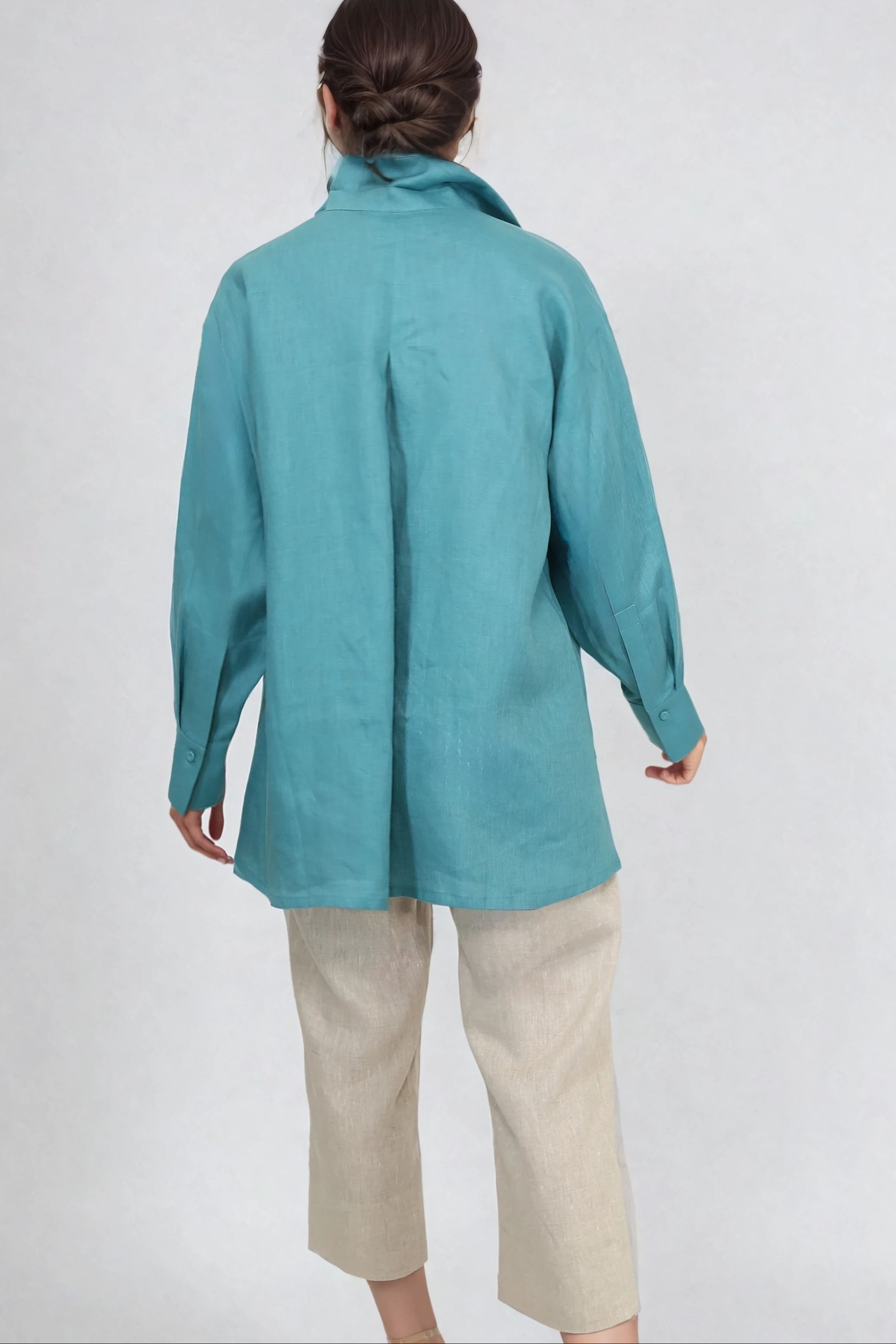 ADRIA SHIRT IN PREMIUM ITALIAN LINEN COLOR