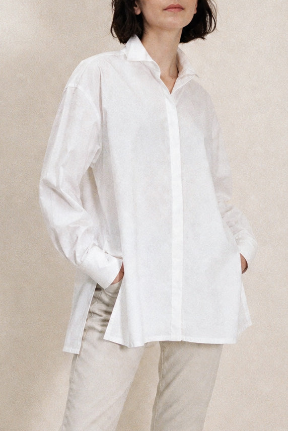 ADRIA SHIRT IN ITALIAN COTTON POPLIN STRETCH