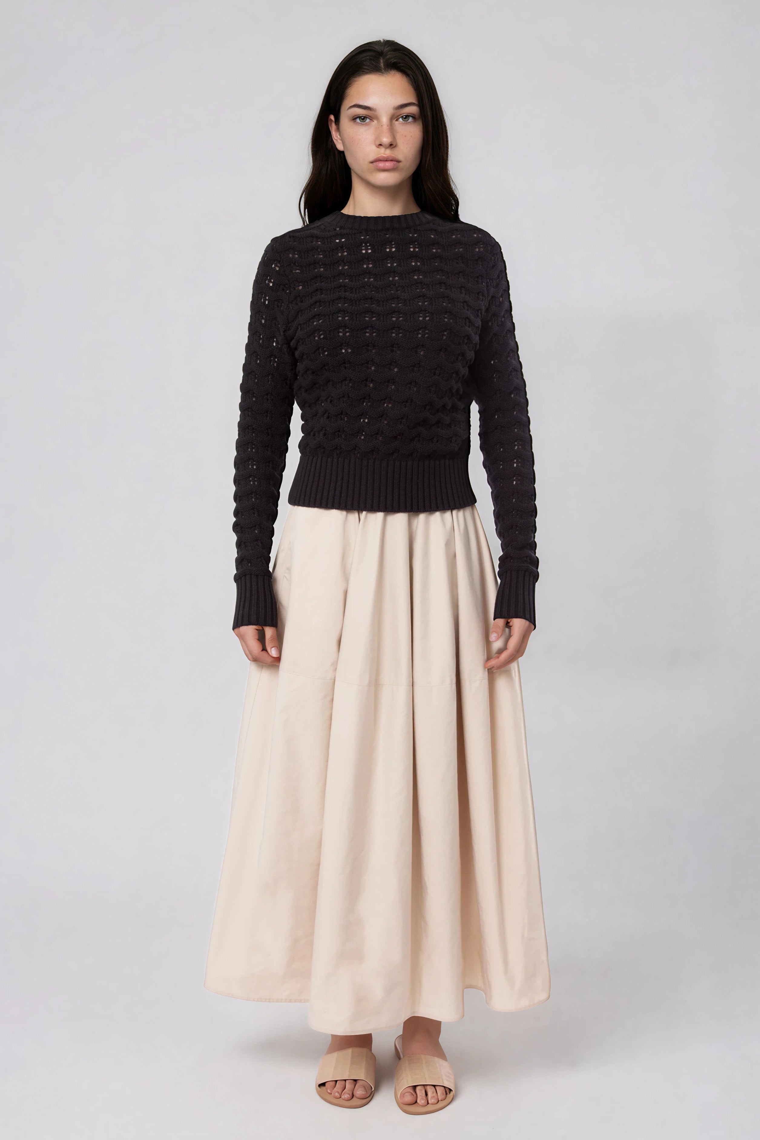 QUINN CARDIGAN IN ITALIAN COTTON KNIT