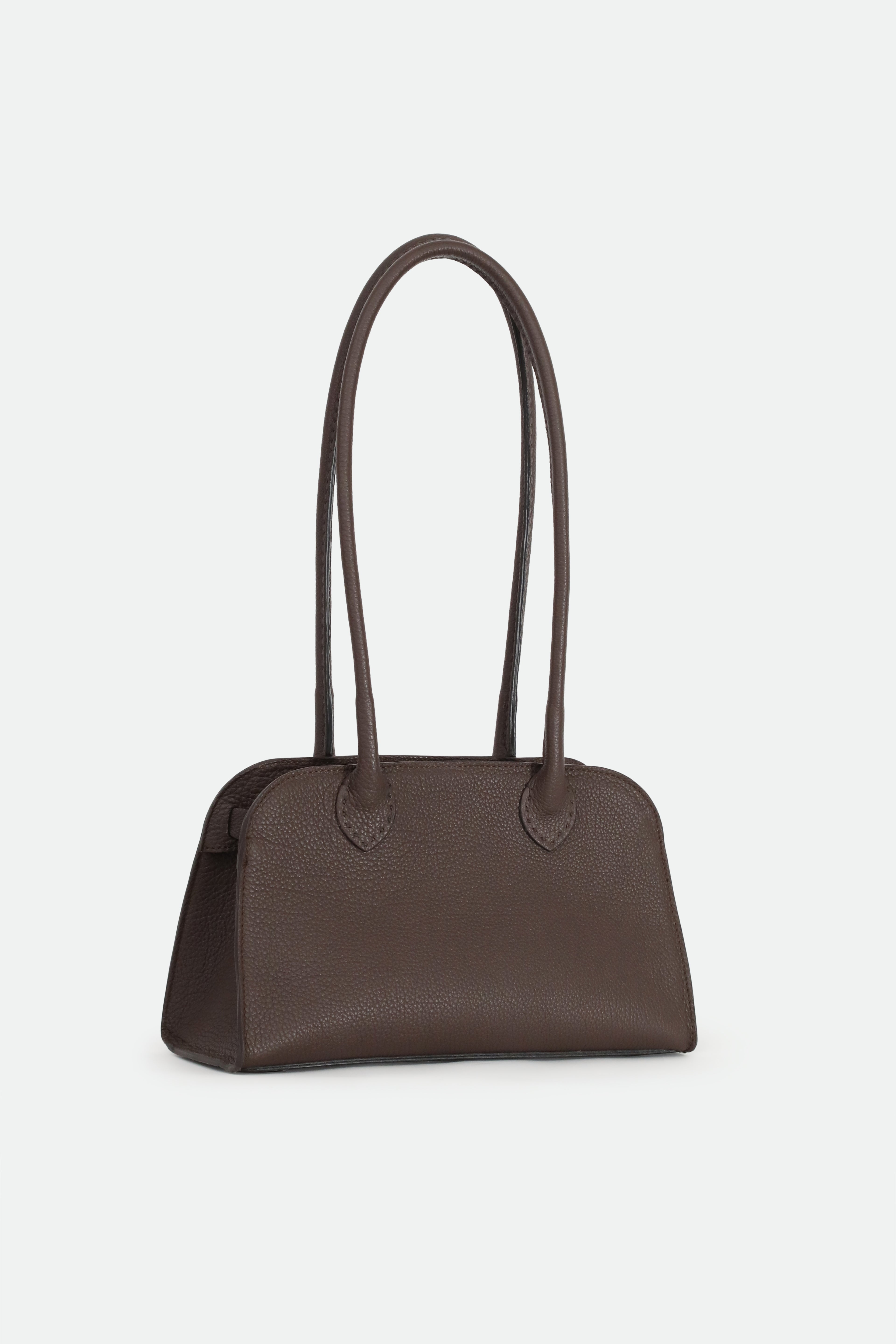 ARDEN 12 BAG IN ITALIAN LEATHER IN CHOCOLATE