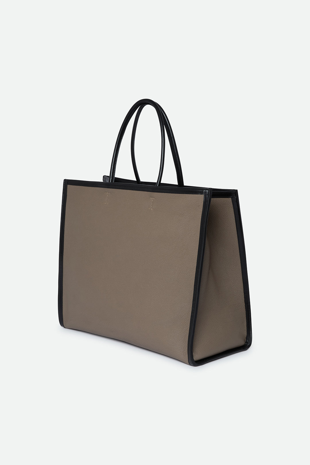 BETTONA 19" IN ITALIAN LEATHER TAUPE