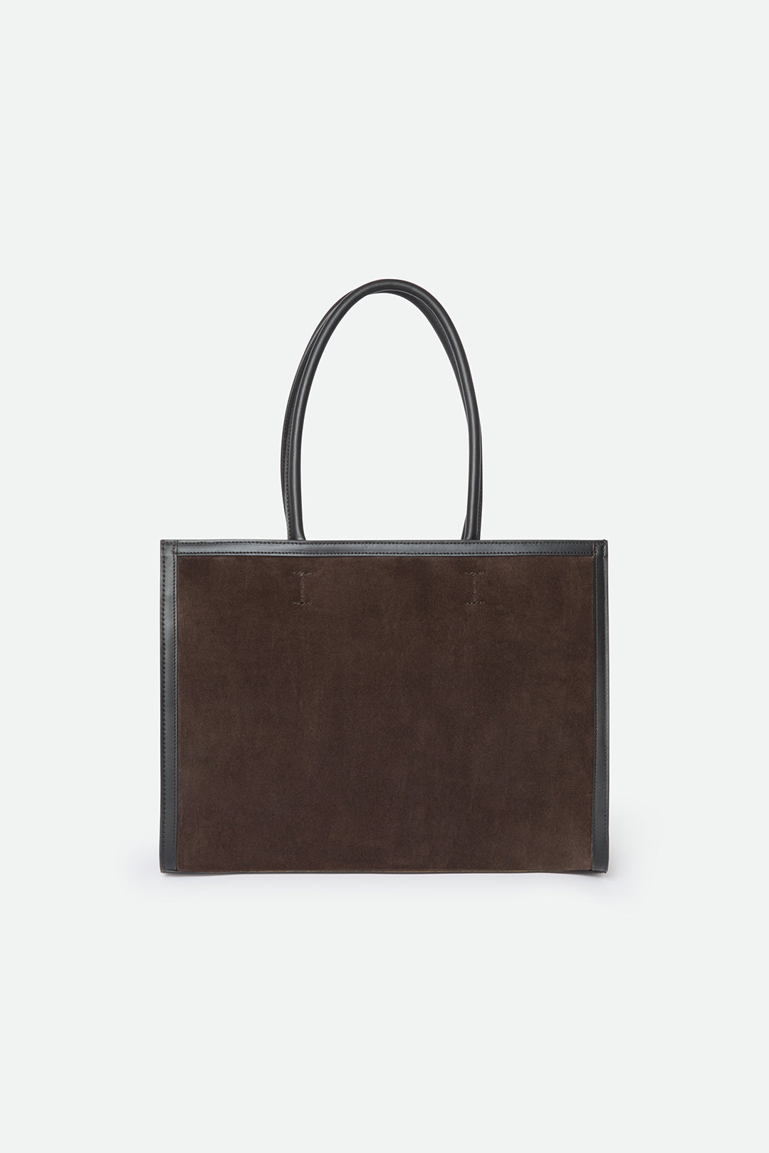 BETTONA 16" IN ITALIAN LEATHER BROWN SUEDE