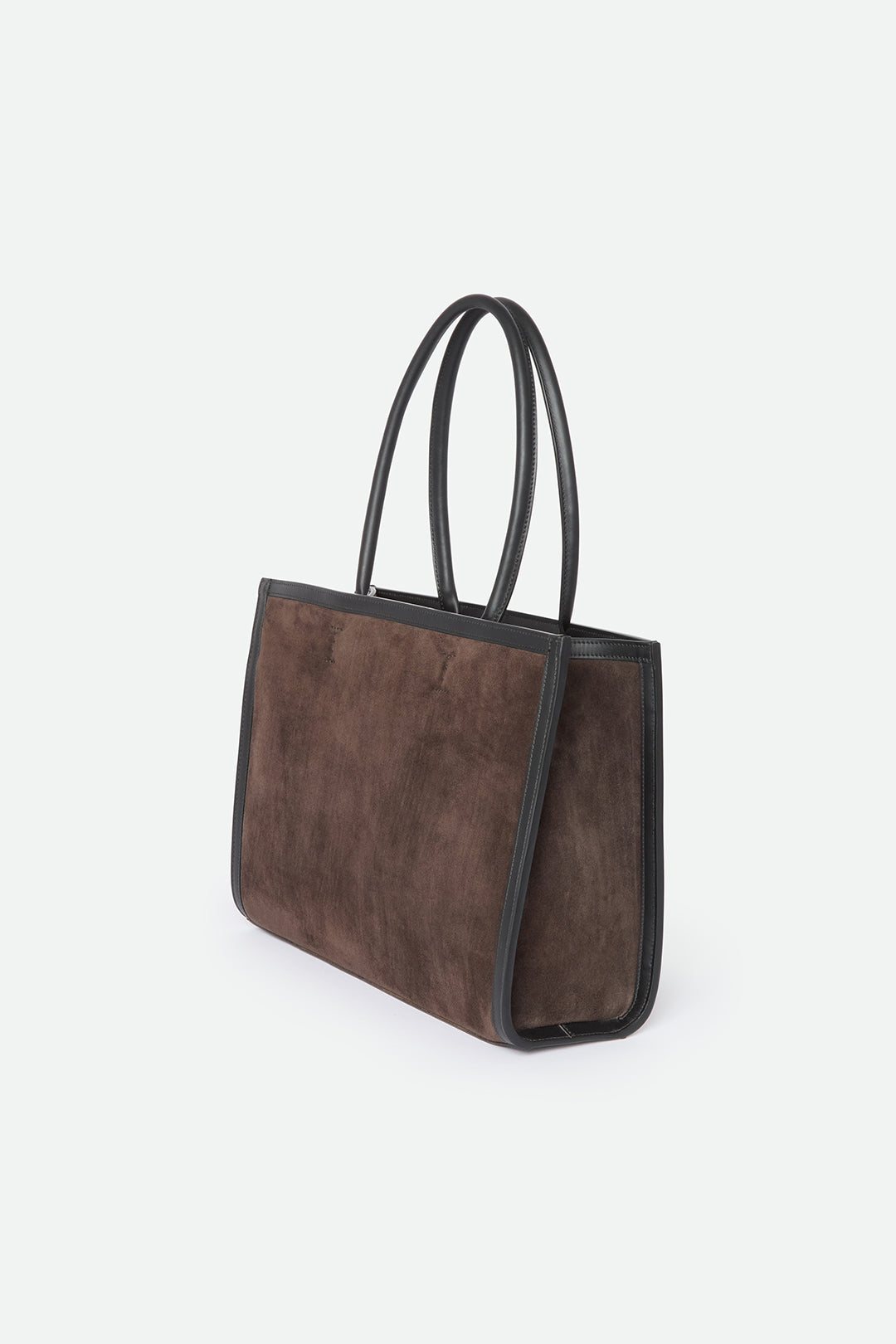 BETTONA 16" IN ITALIAN LEATHER BROWN SUEDE