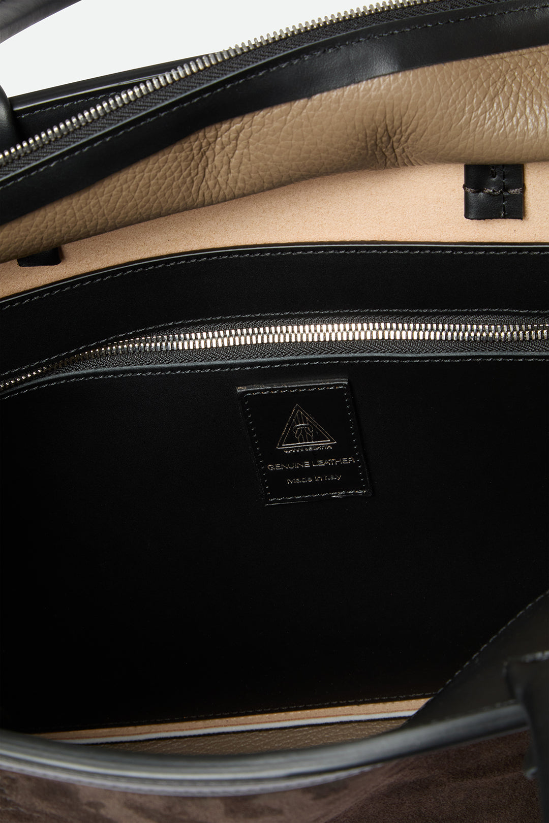 BETTONA 16" IN ITALIAN LEATHER BROWN SUEDE