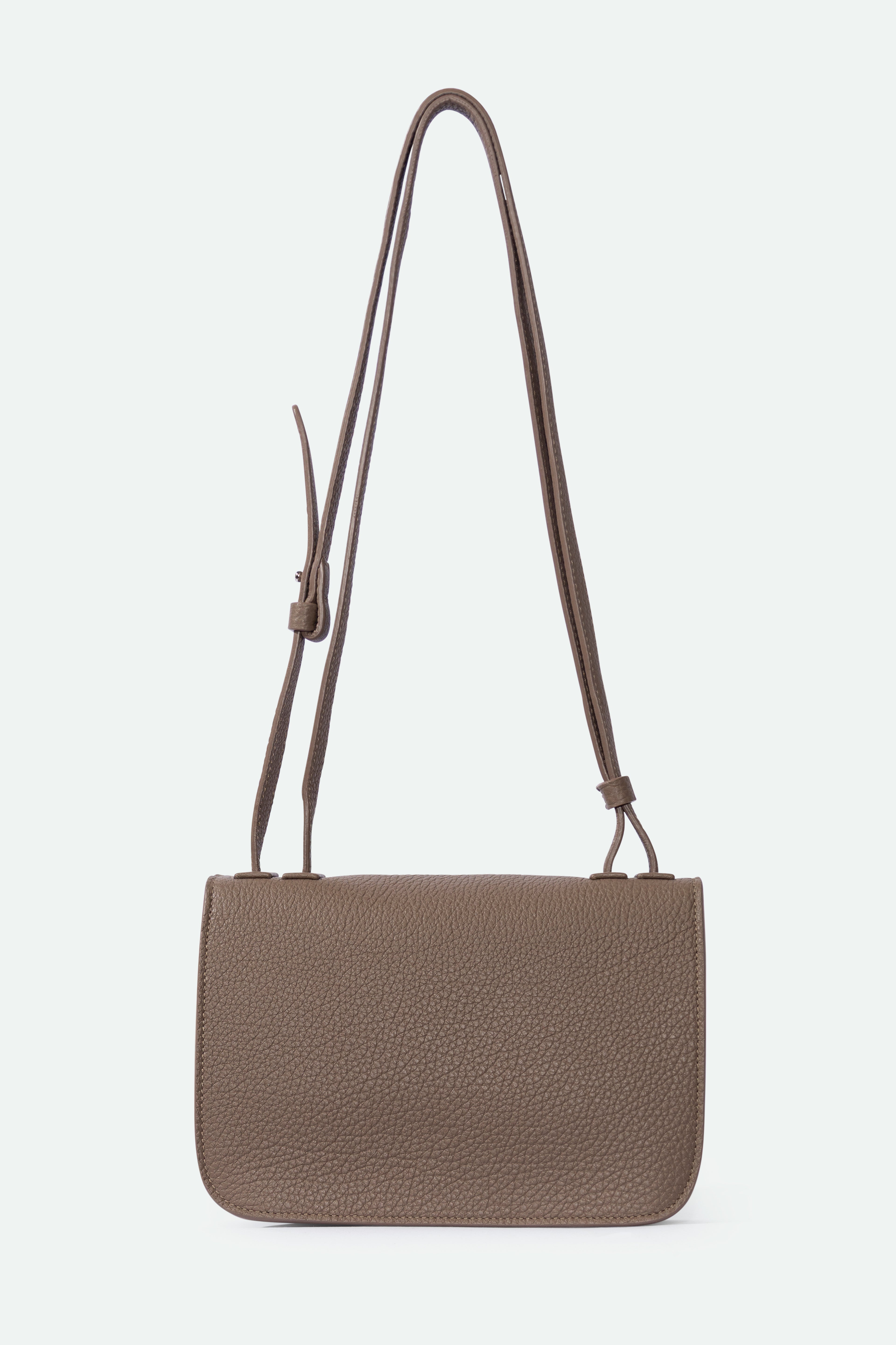 BEXLEY SHOULDER BAG IN ITALIAN LEATHER TAUPE