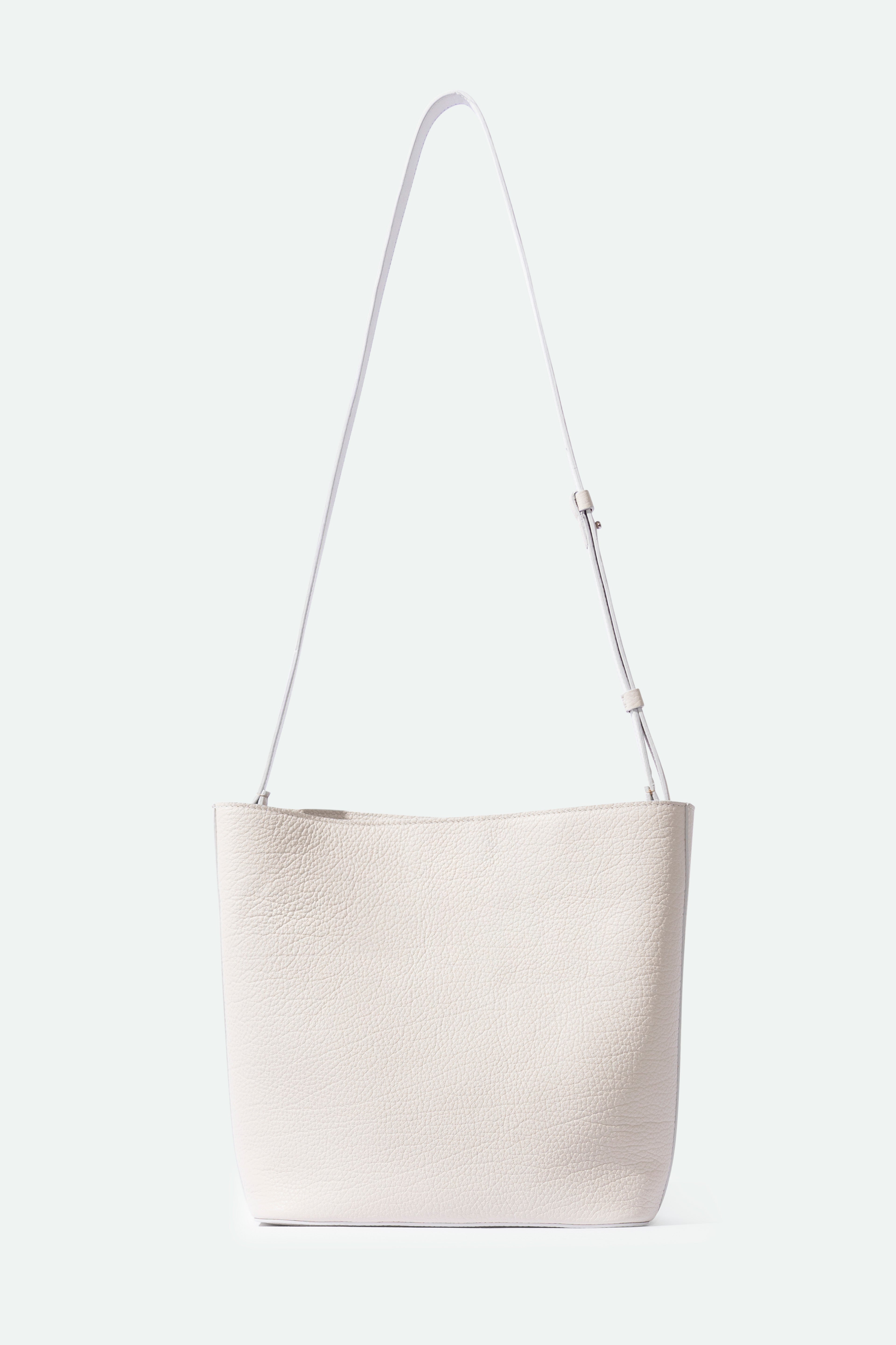 BRESCIA BAG IN ITALIAN LEATHER BUTTER WHITE