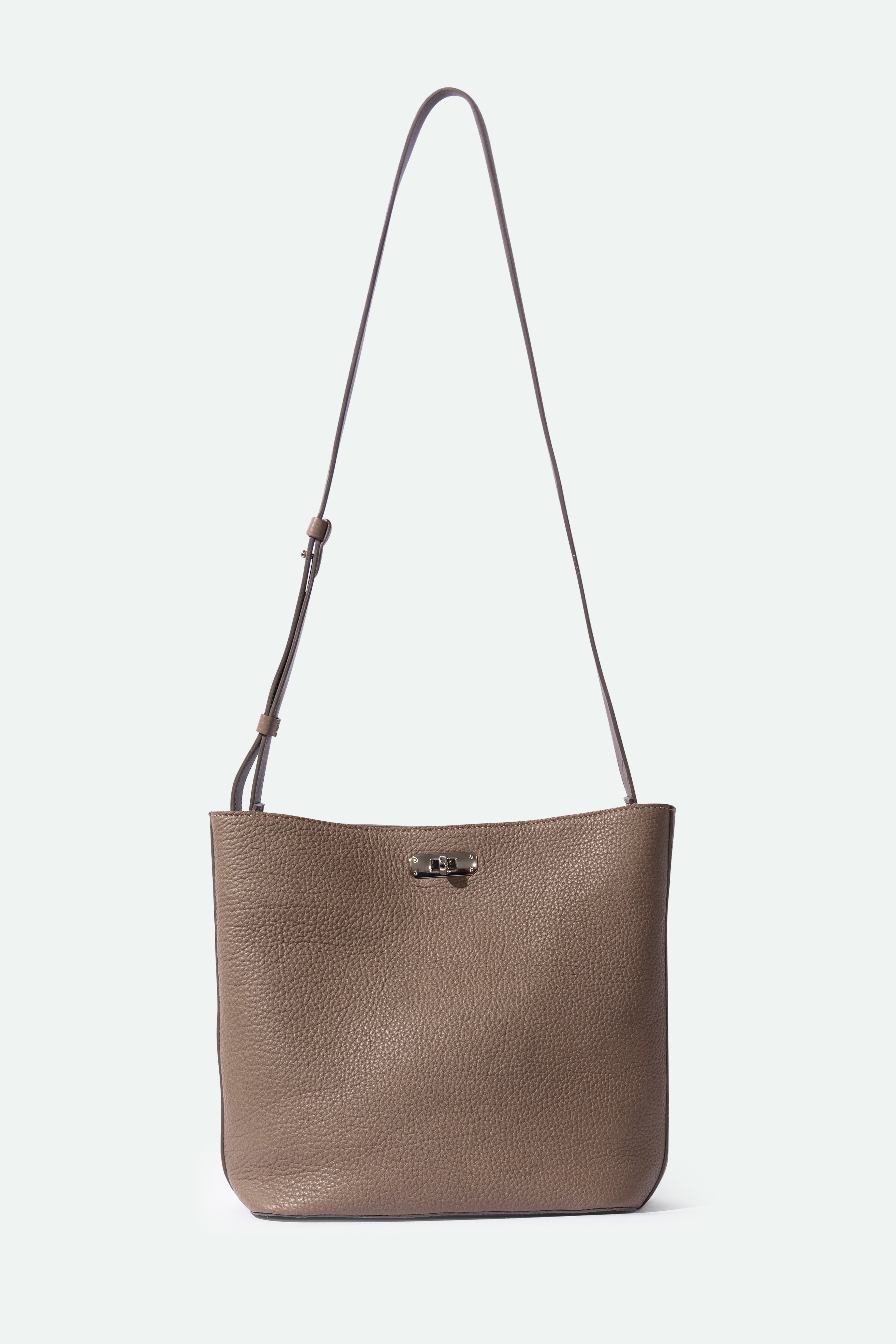 BRESCIA BAG IN ITALIAN LEATHER TAUPE