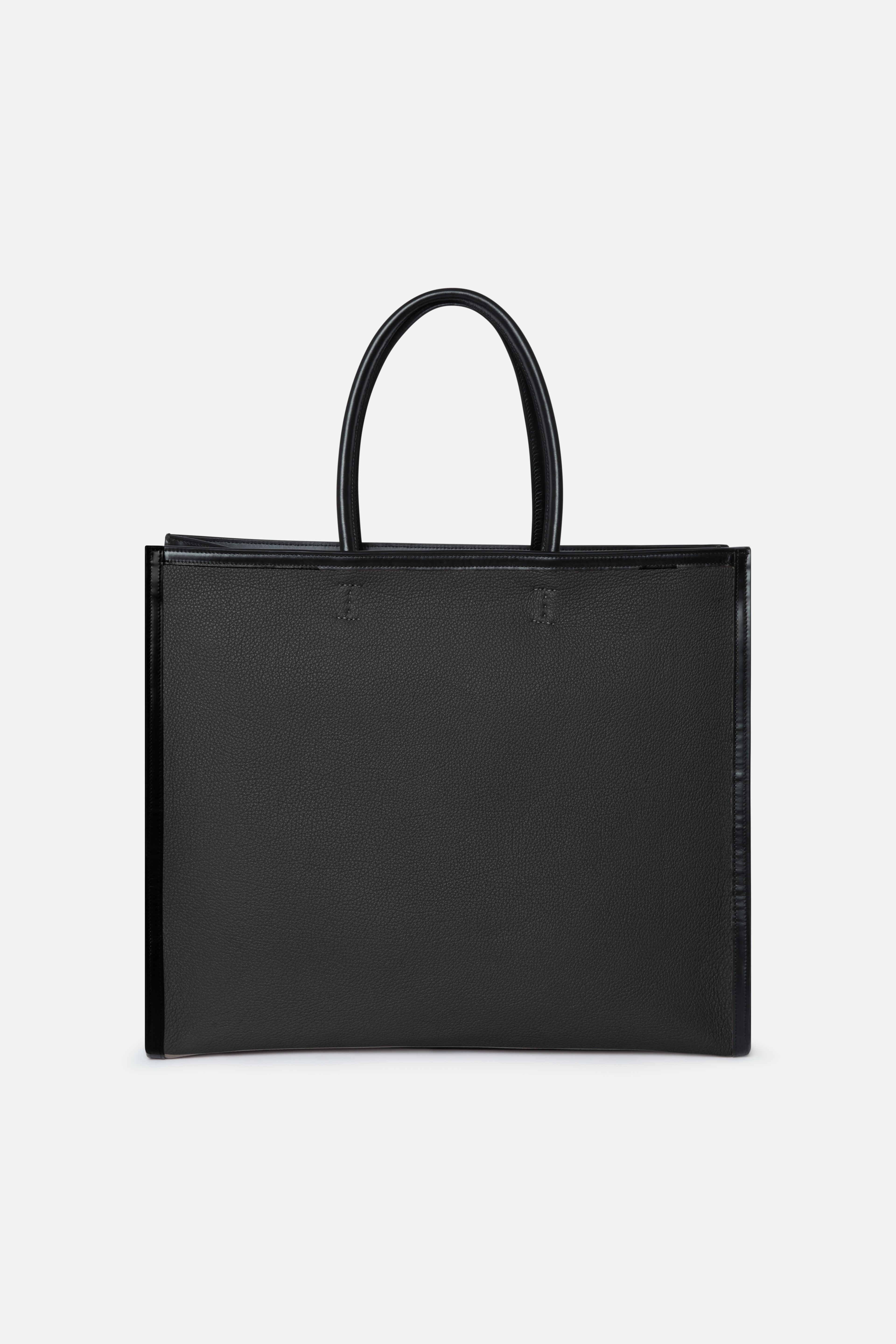 BETTONA 19" IN ITALIAN LEATHER BLACK