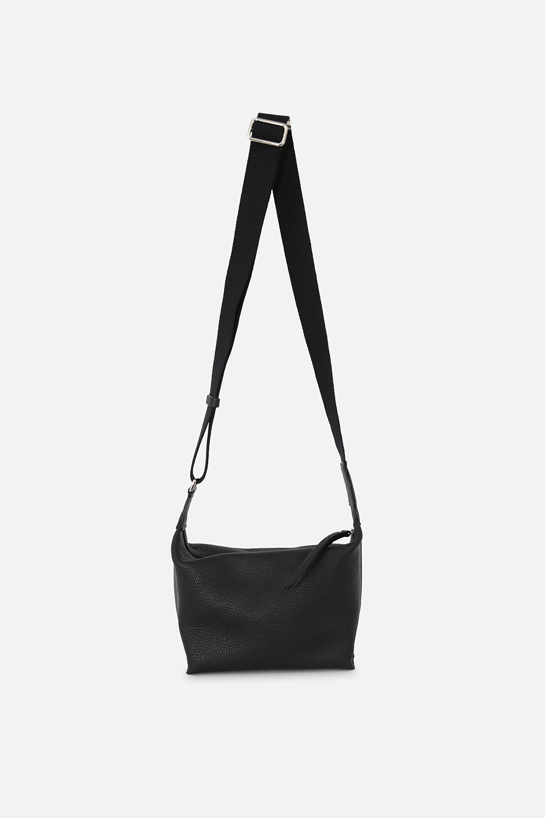 RAVELLO ITALIAN LEATHER HANDBAG IN BLACK