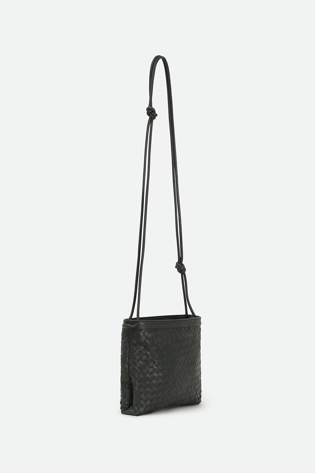 BELLIZZI BAG IN WOVEN ITALIAN LEATHER FOREST