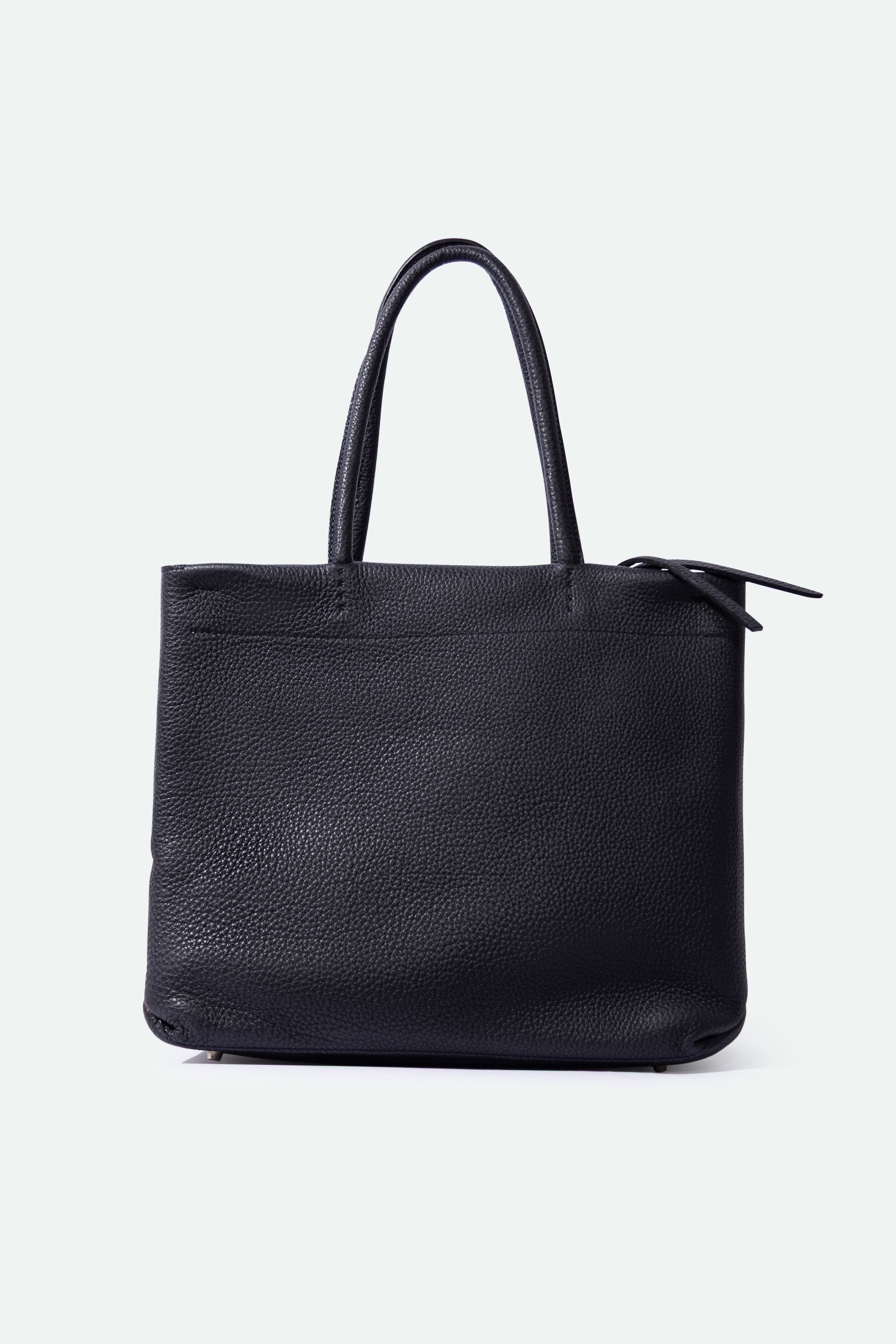 MARCEL HANDBAG IN ITALIAN LEATHER NAVY