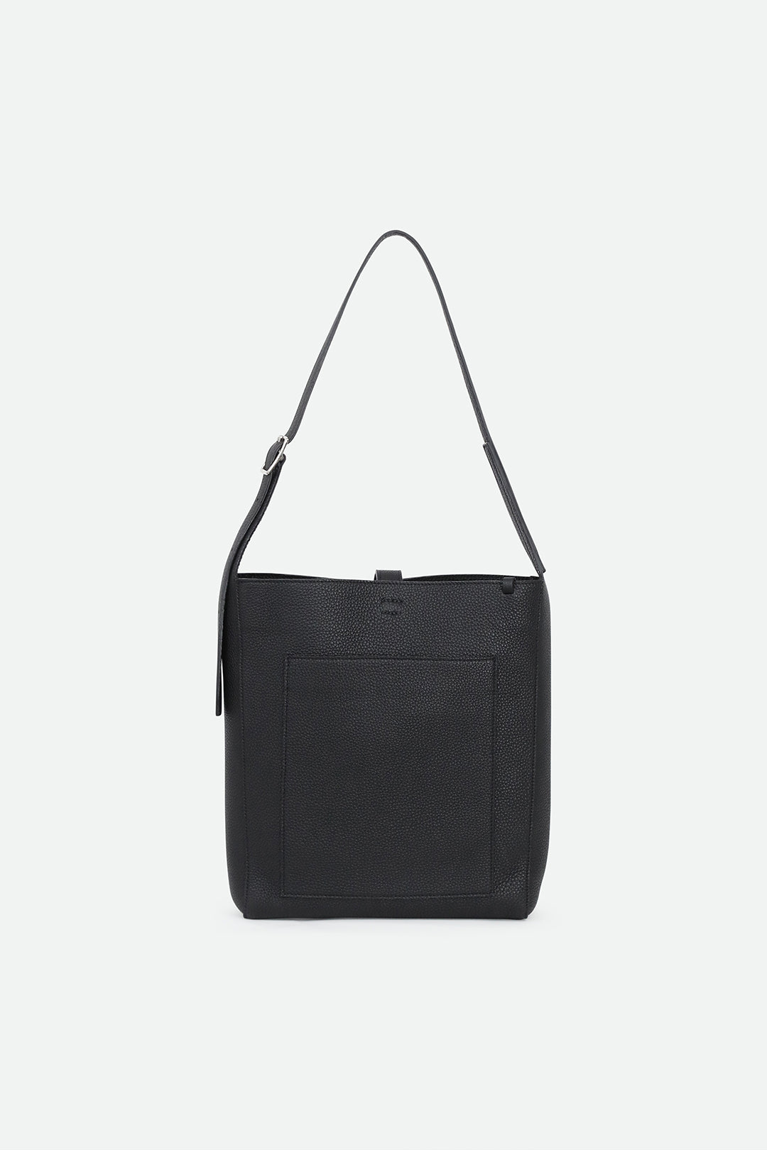 BRIO BUCKLE BAG IN ITALIAN CALFSKIN BLACK