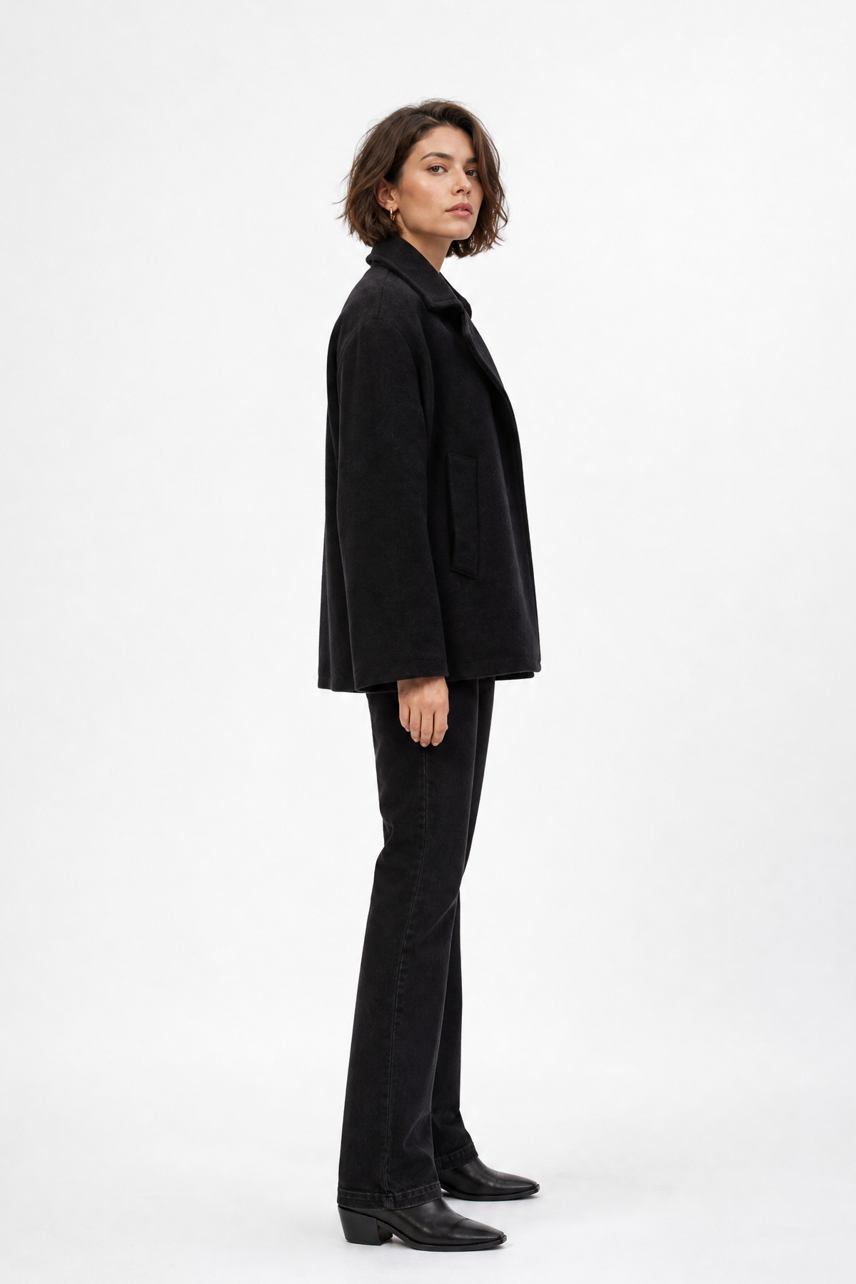 BARDOT PEACOAT IN ITALIAN WOOL
