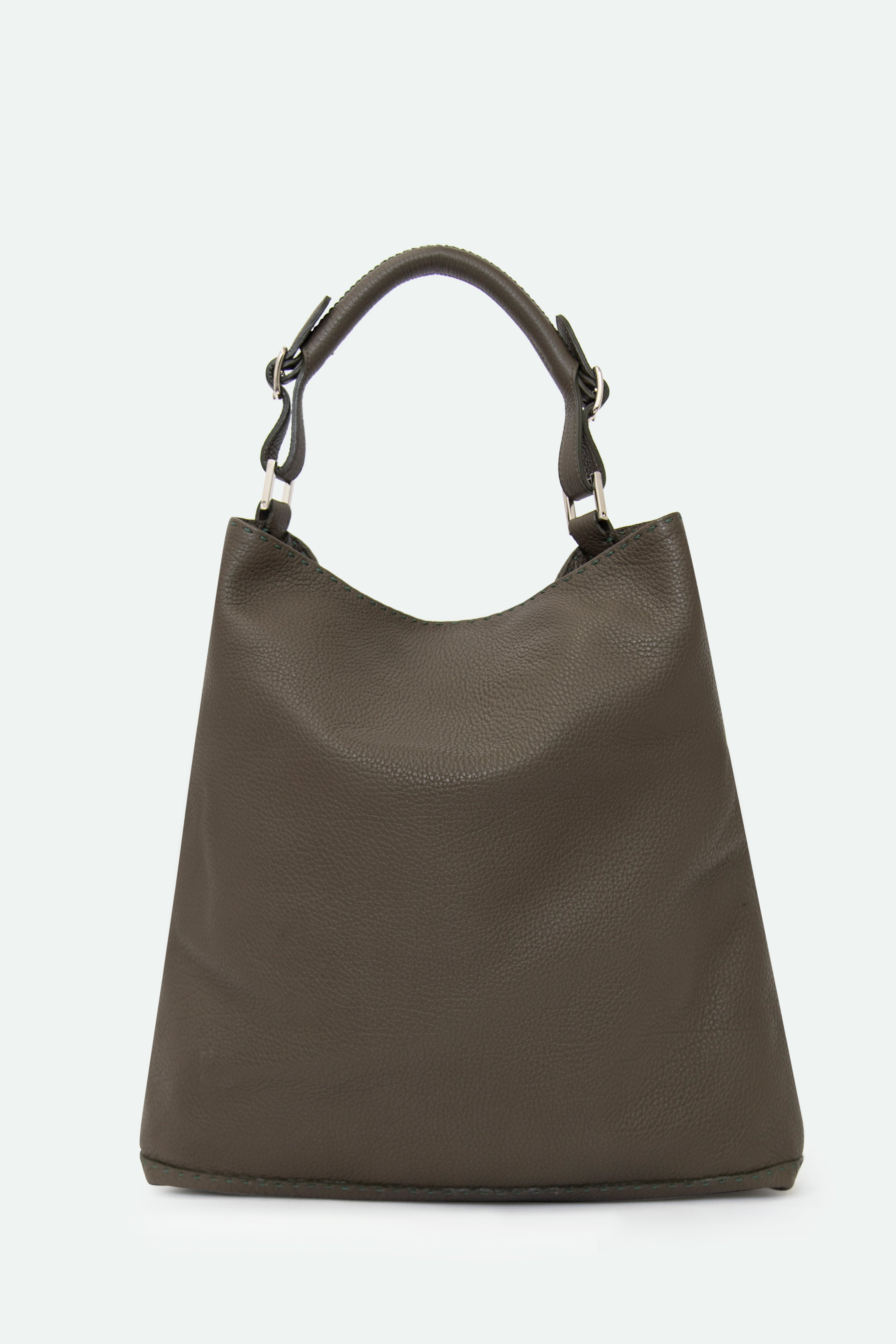 BASTIAN BAG IN FRENCH CALFSKIN OLIVE