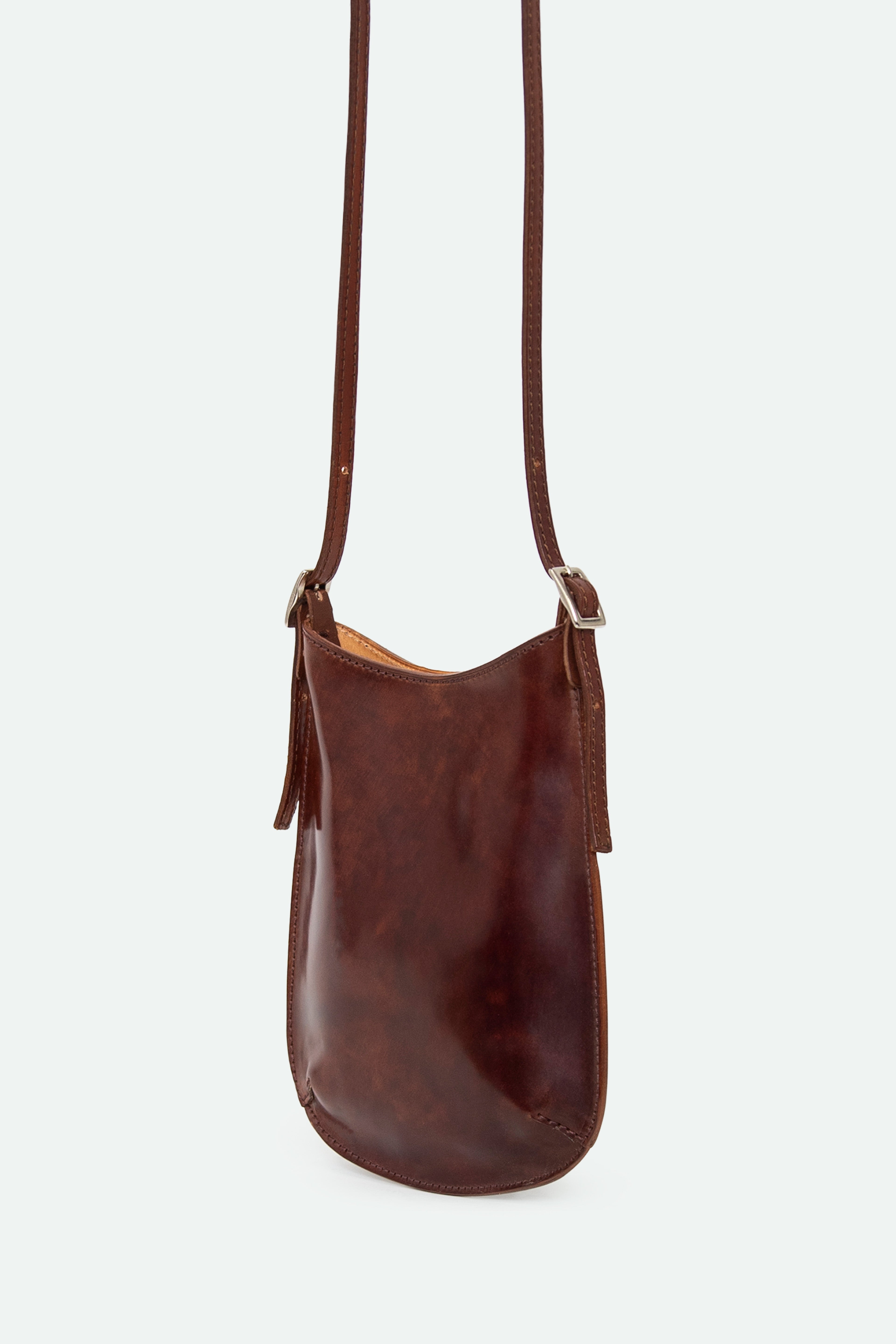 BELLAR BAG IN CORDOVAN LEATHER SADDLE