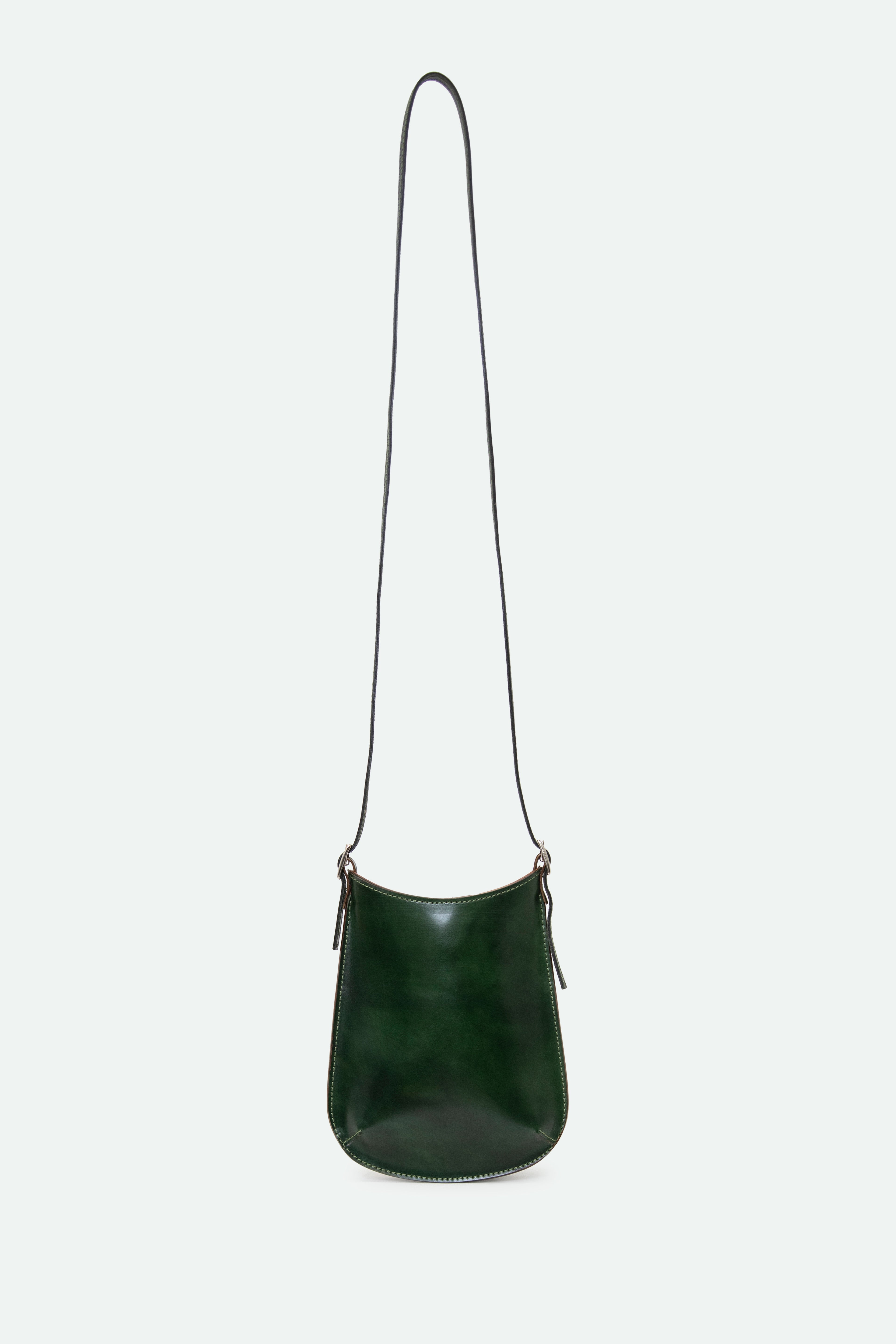 BELLAR BAG IN CORDOVAN LEATHER EMERALD