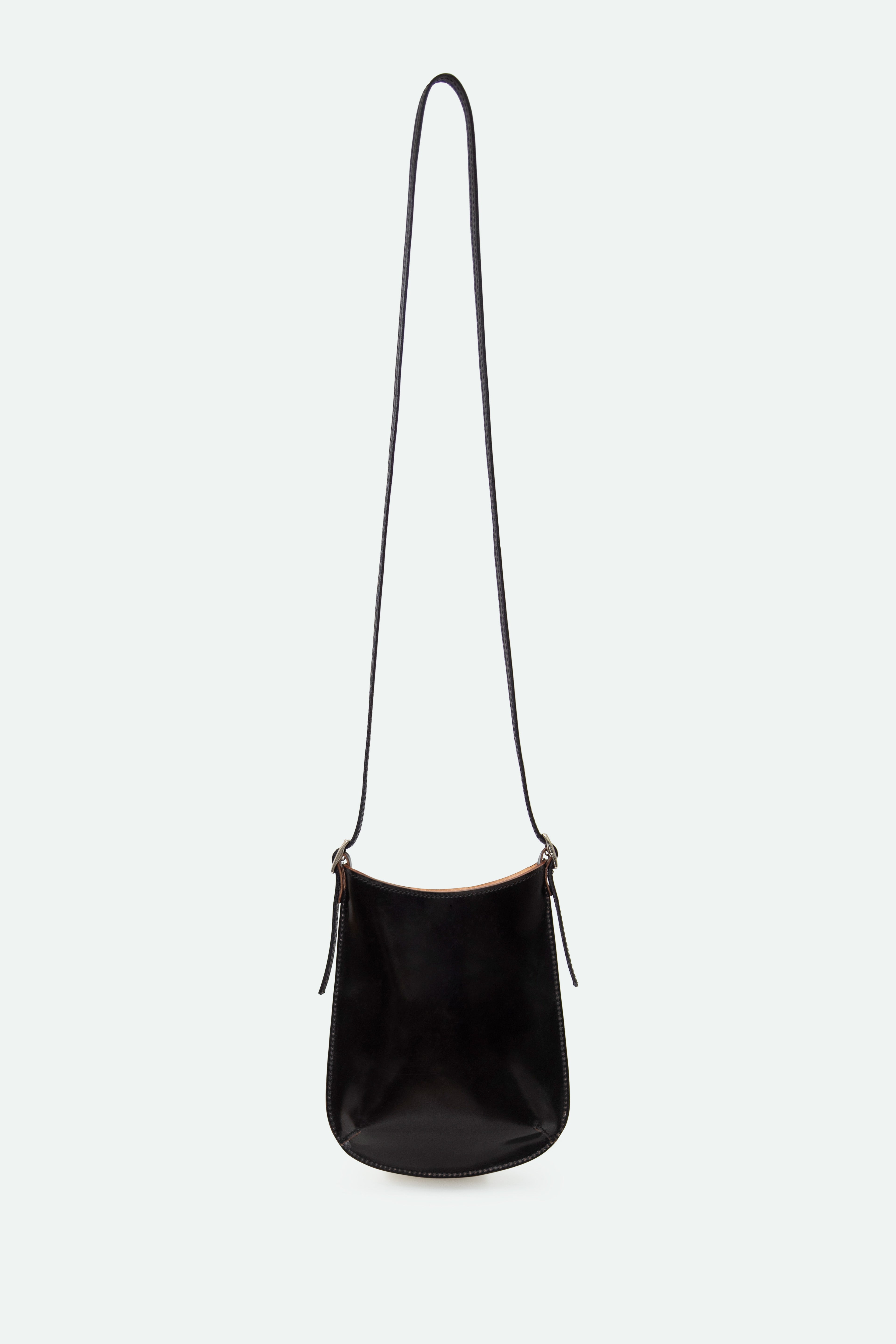 BELLAR BAG IN CORDOVAN LEATHER BLACK