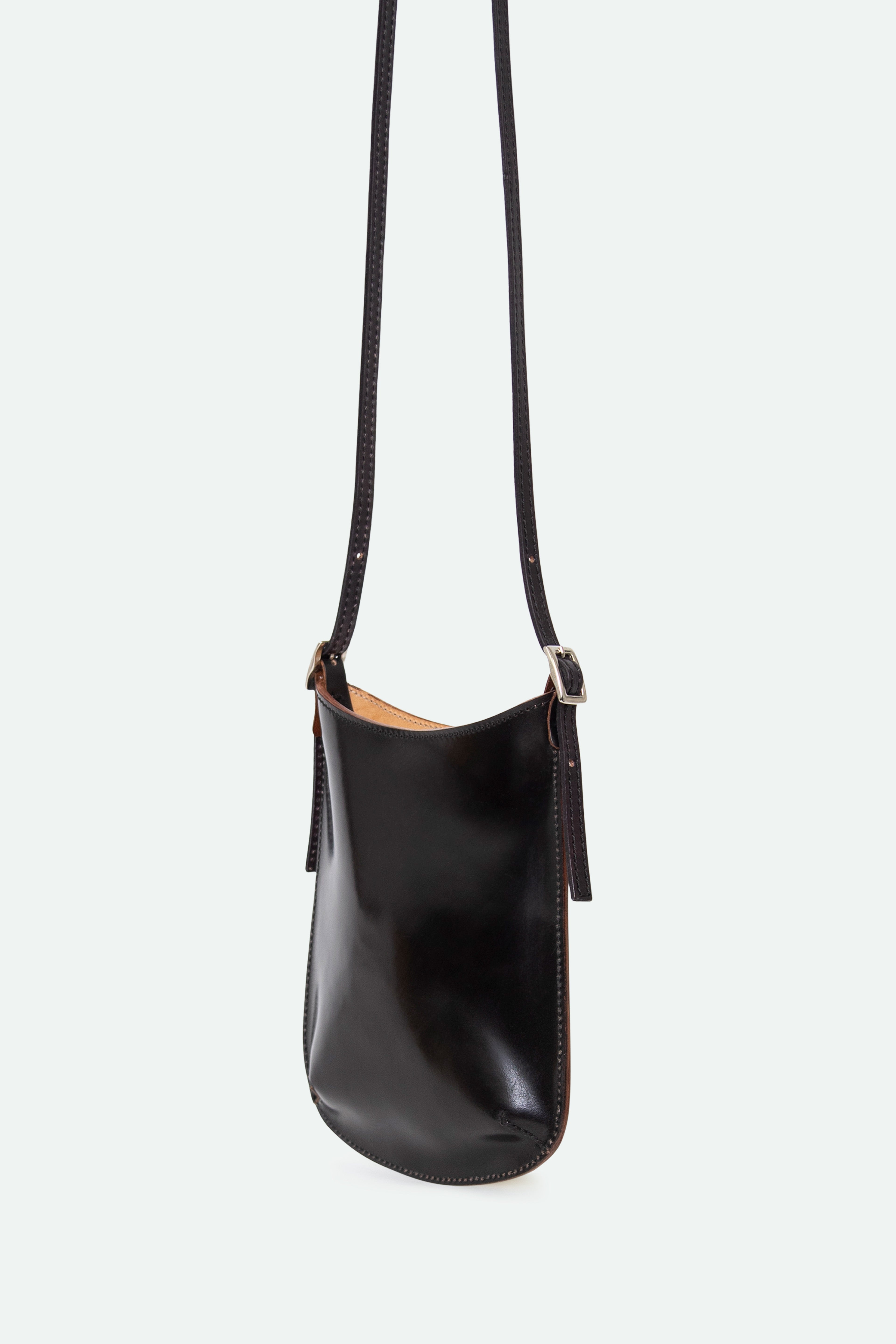 BELLAR BAG IN CORDOVAN LEATHER BLACK