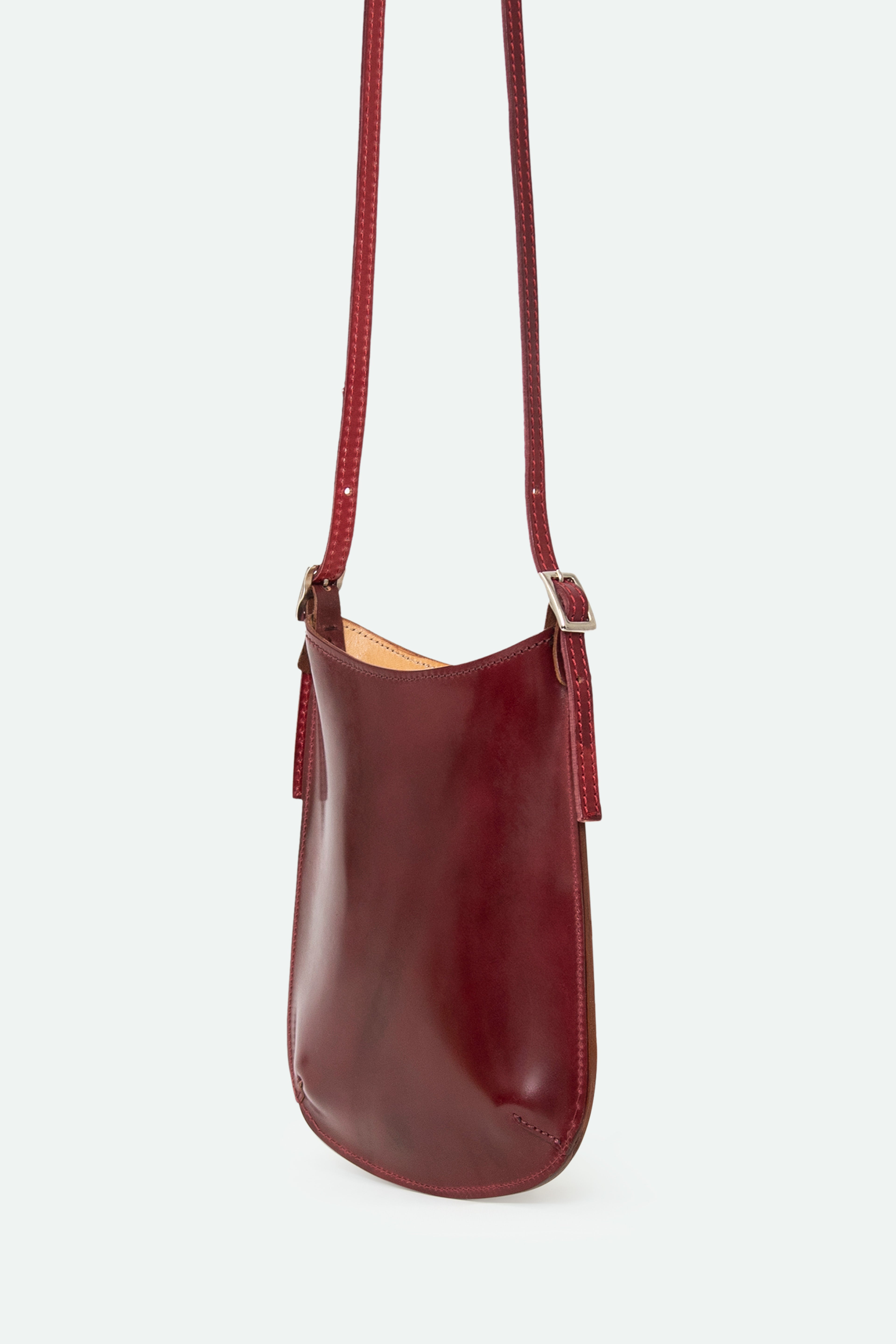 BELLAR BAG IN CORDOVAN LEATHER RED