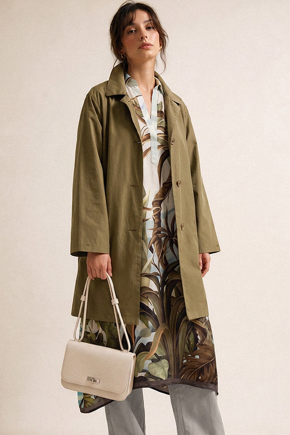 BEXLEY SHOULDER BAG IN ITALIAN LEATHER BUTTER WHITE