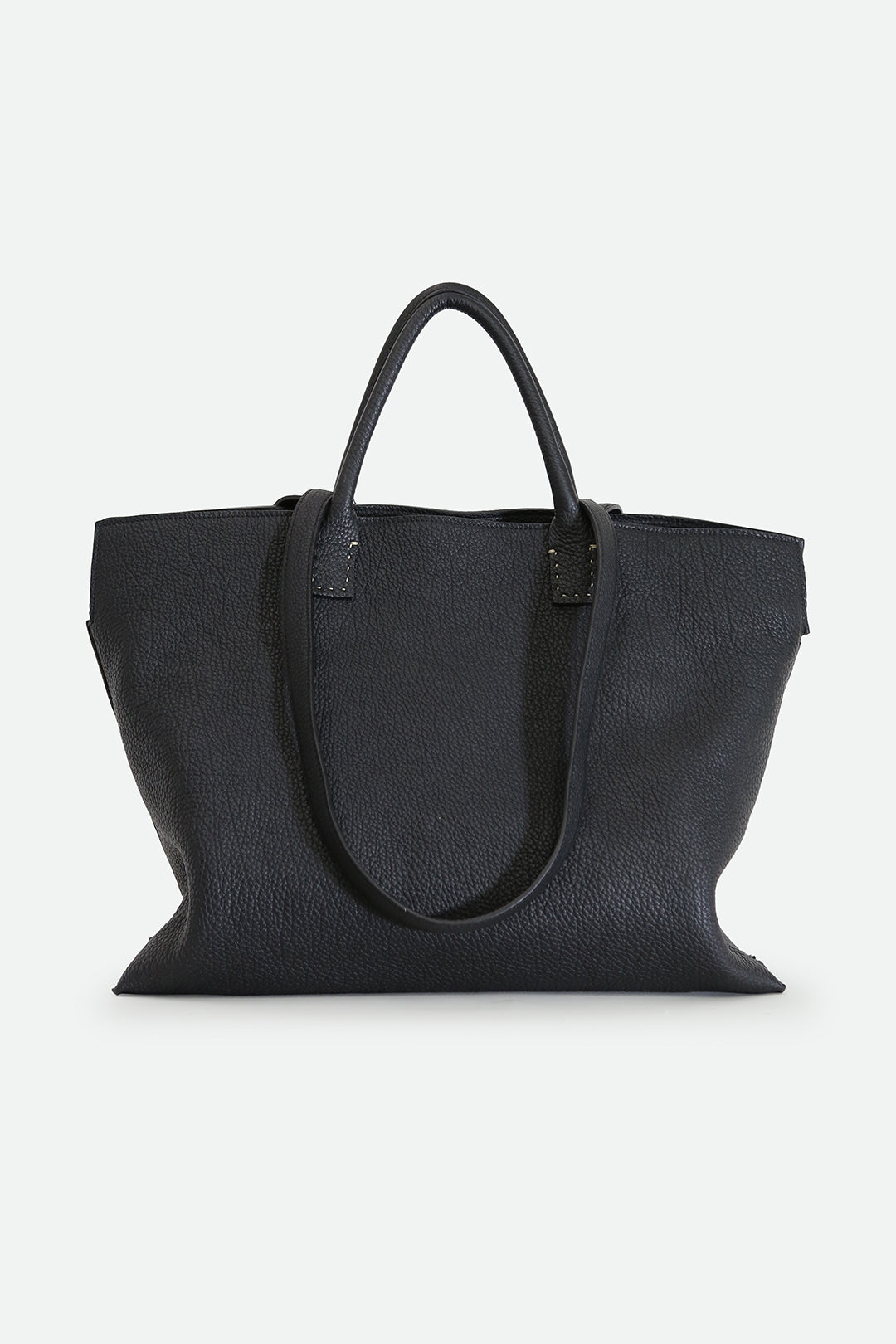 Bolzano Italian Leather Large Handbag Black