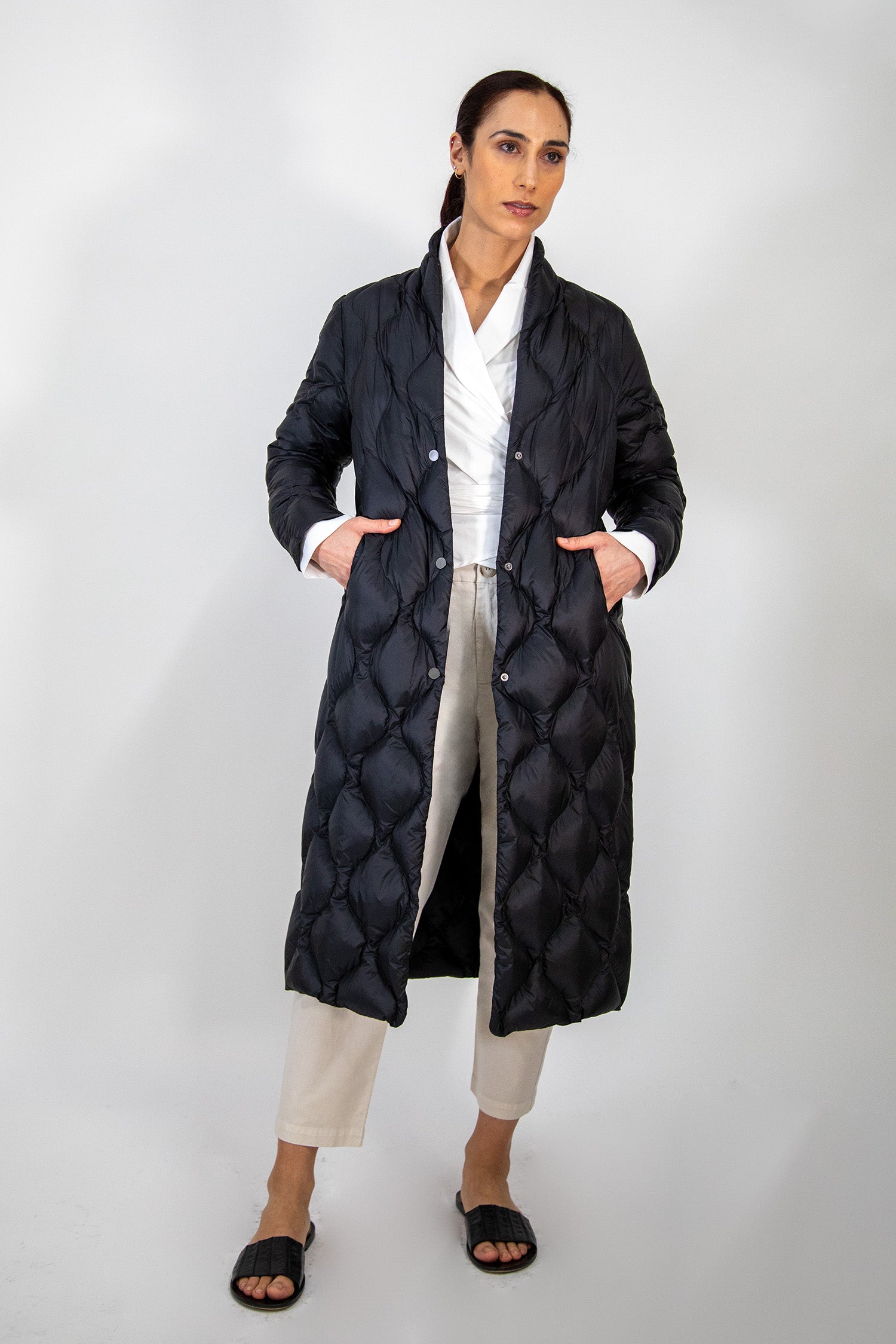 BRENTA COAT IN ULTRALIGHT GOOSE DOWN