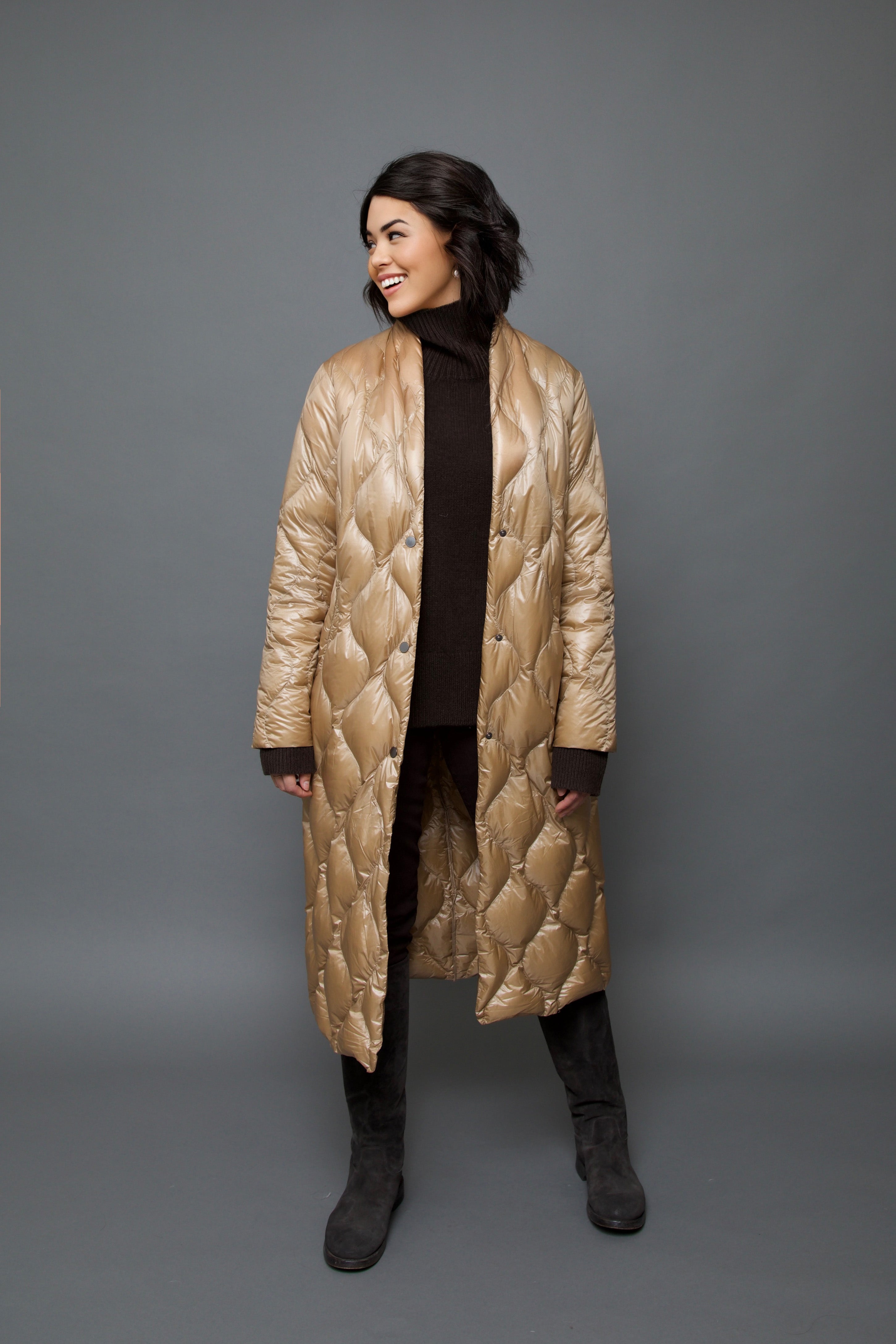 BRENTA COAT IN ULTRALIGHT GOOSE DOWN