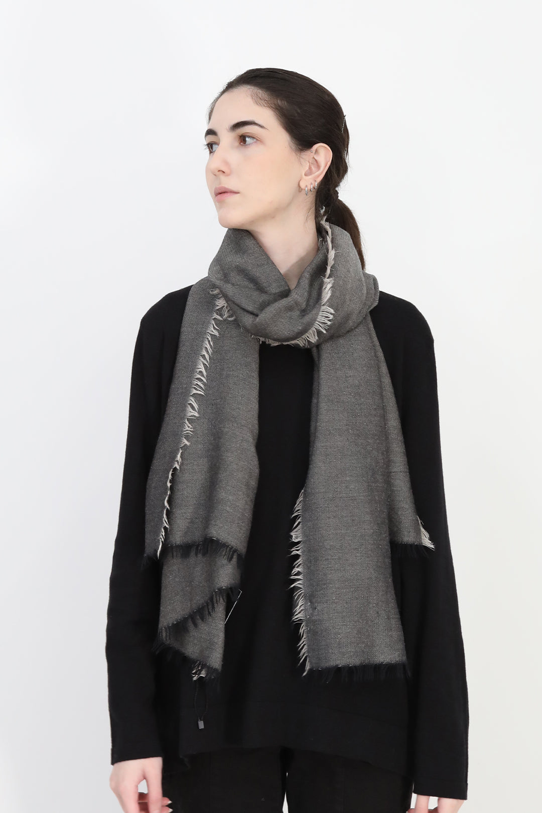 NIGHTFALL BROWN BLEND ITALIAN CASHMERE SCARF