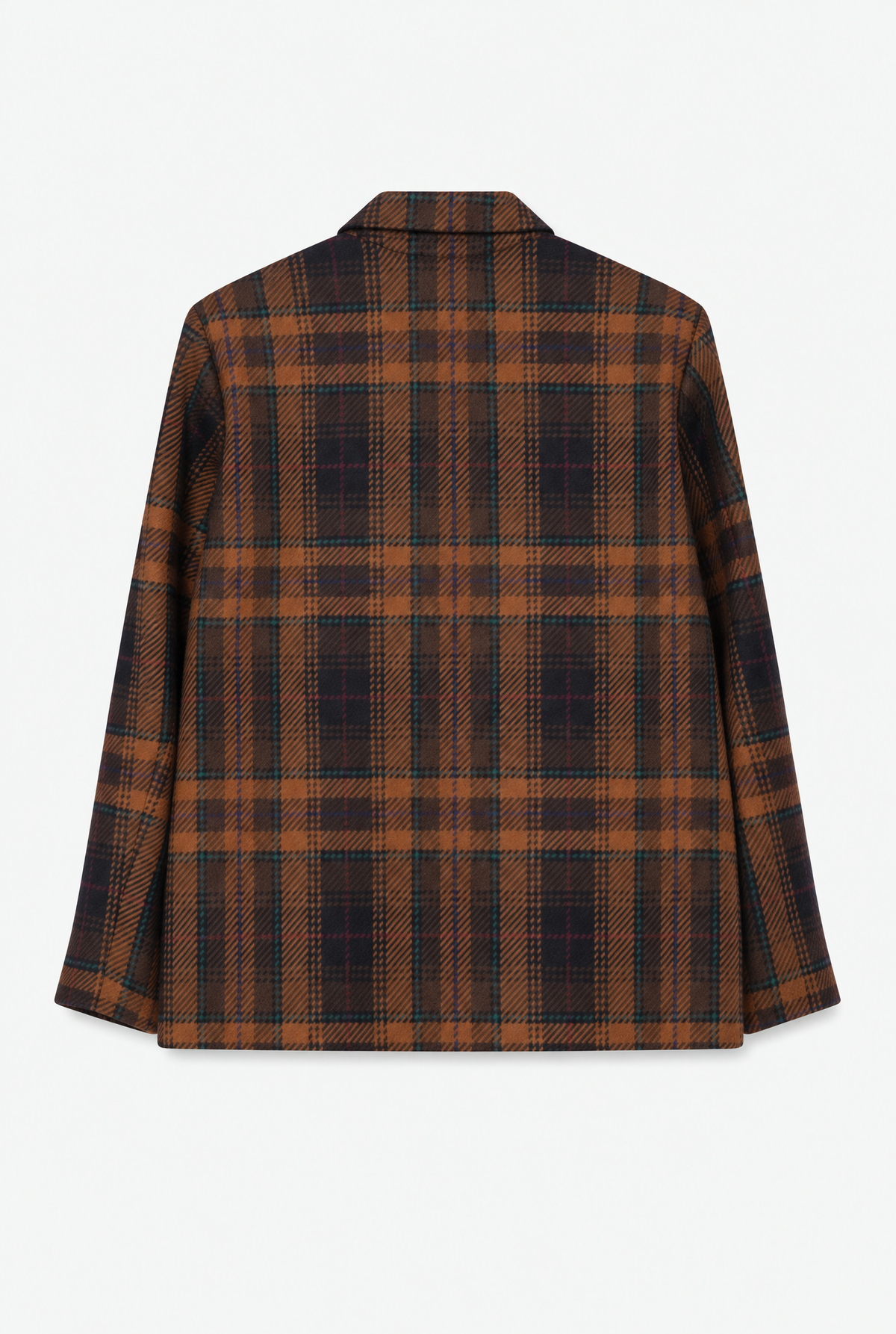 BRUNELLA BLAZER IN ITALIAN CASHMERE WOOL BROWN PLAID