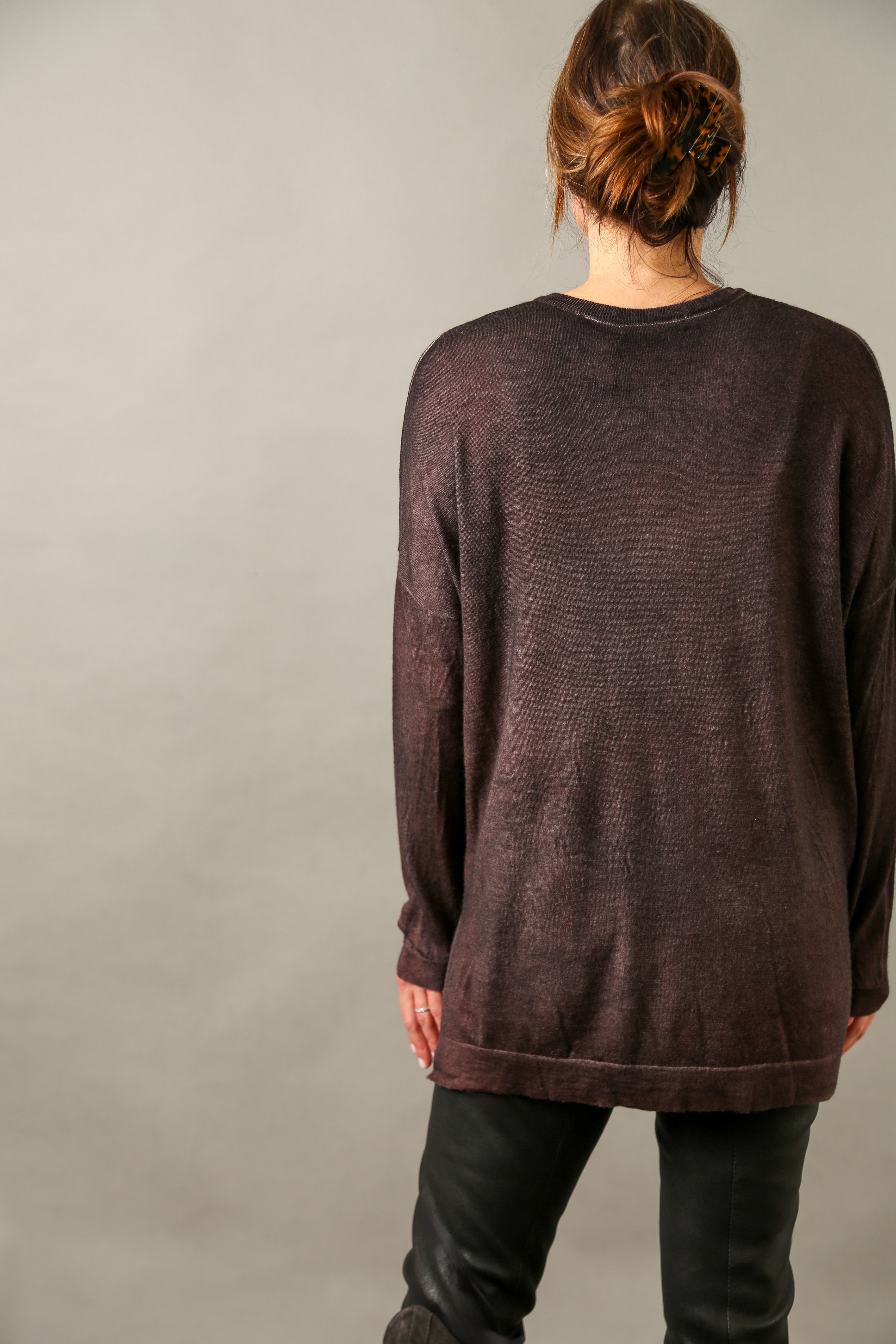 CARENA RELAXED SWEATER IN HAND-DYED CASHMERE
