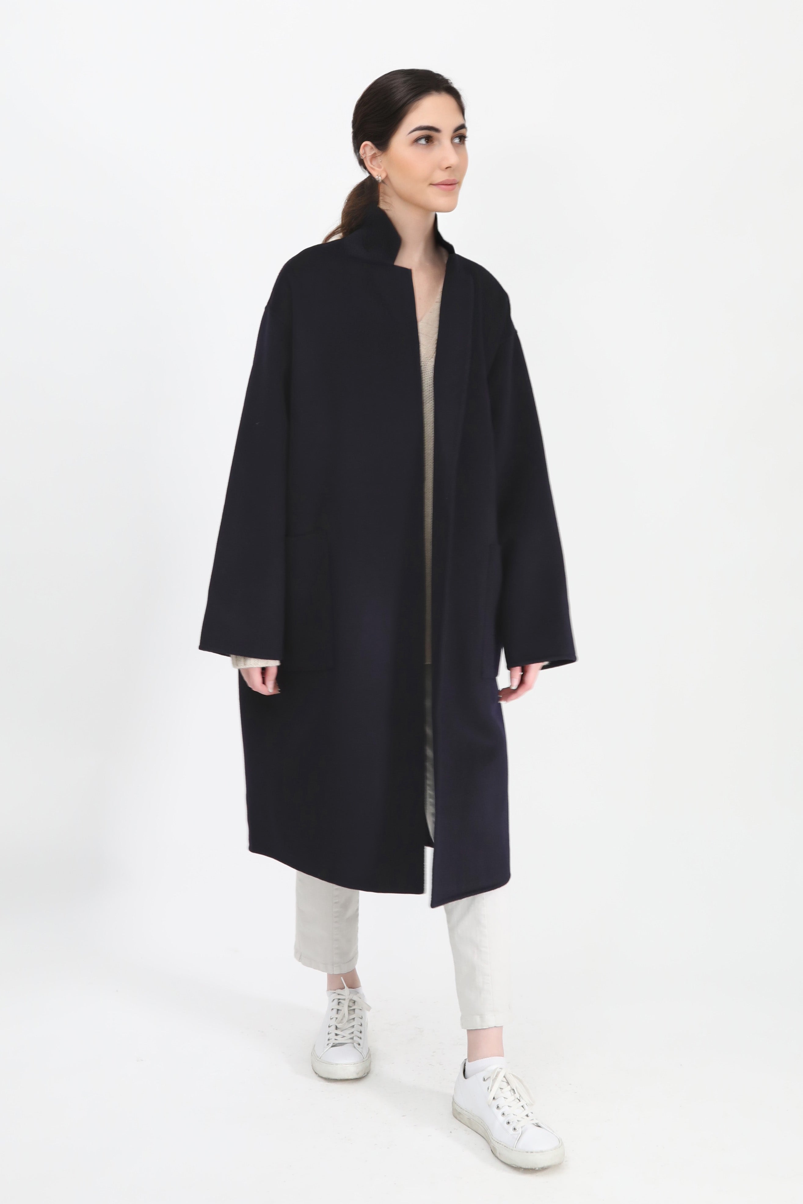 CARLIE COAT IN CASHMERE WOOL DOUBLE FACE
