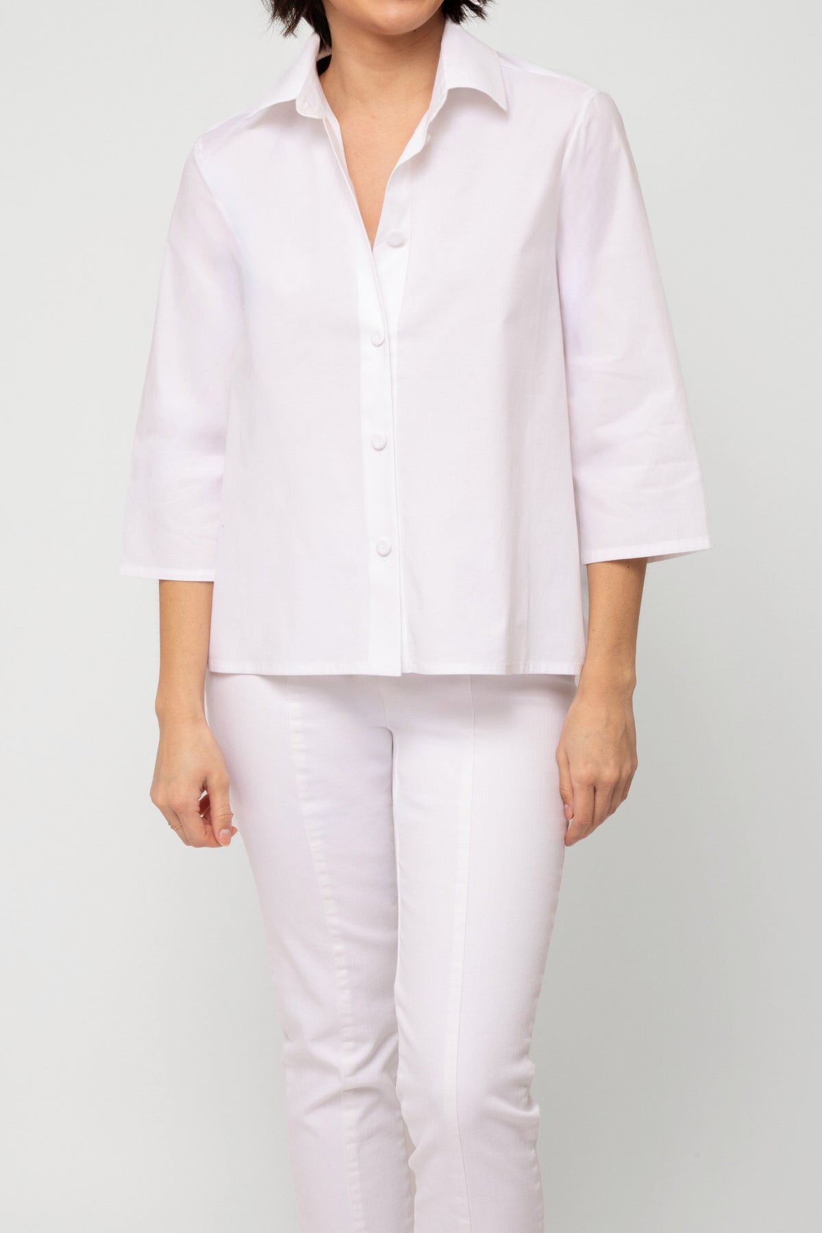 CESARE CAMP SHIRT IN ITALIAN FINE STRETCH COTTON