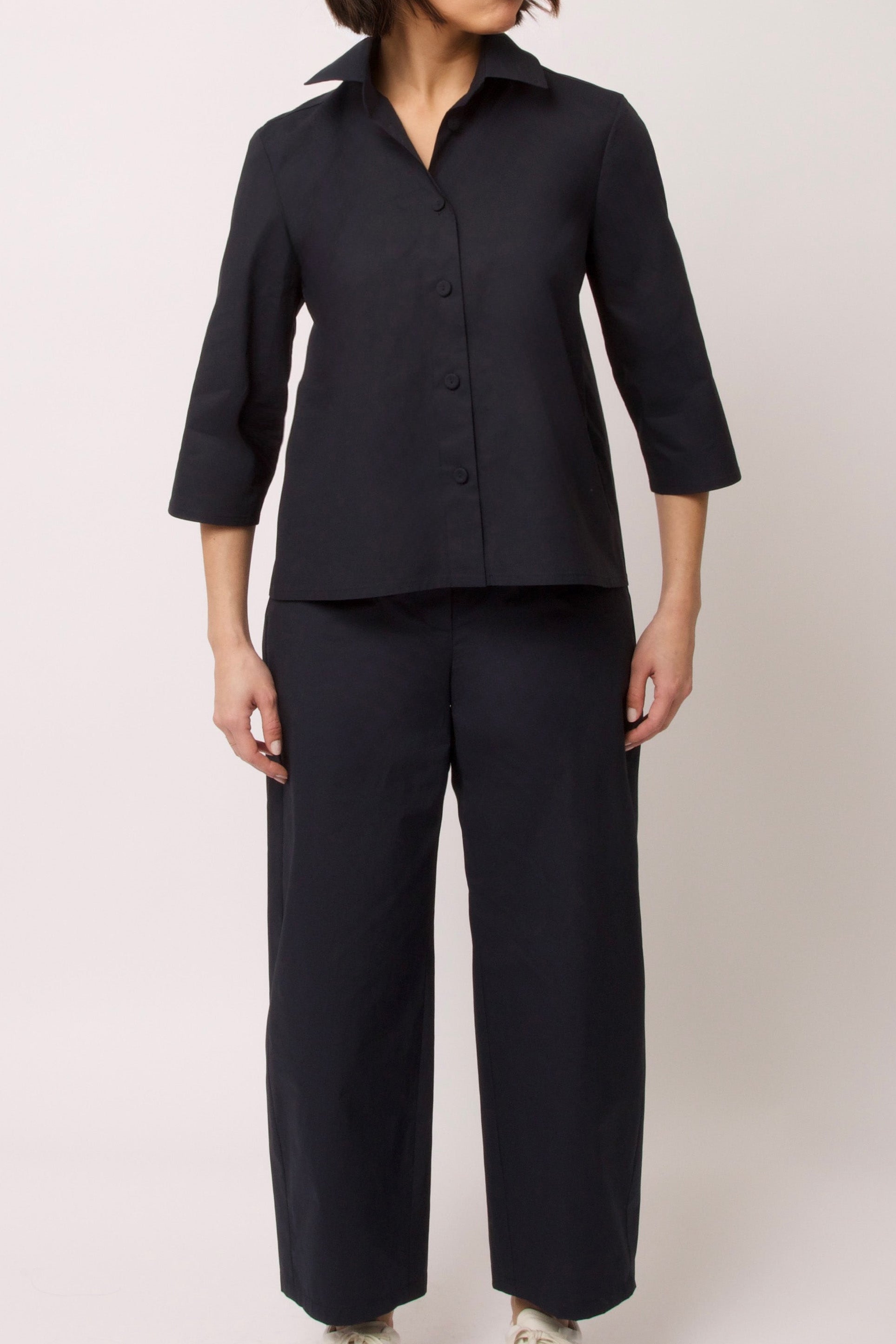 PETRA PANT IN ITALIAN FINE STRETCH COTTON
