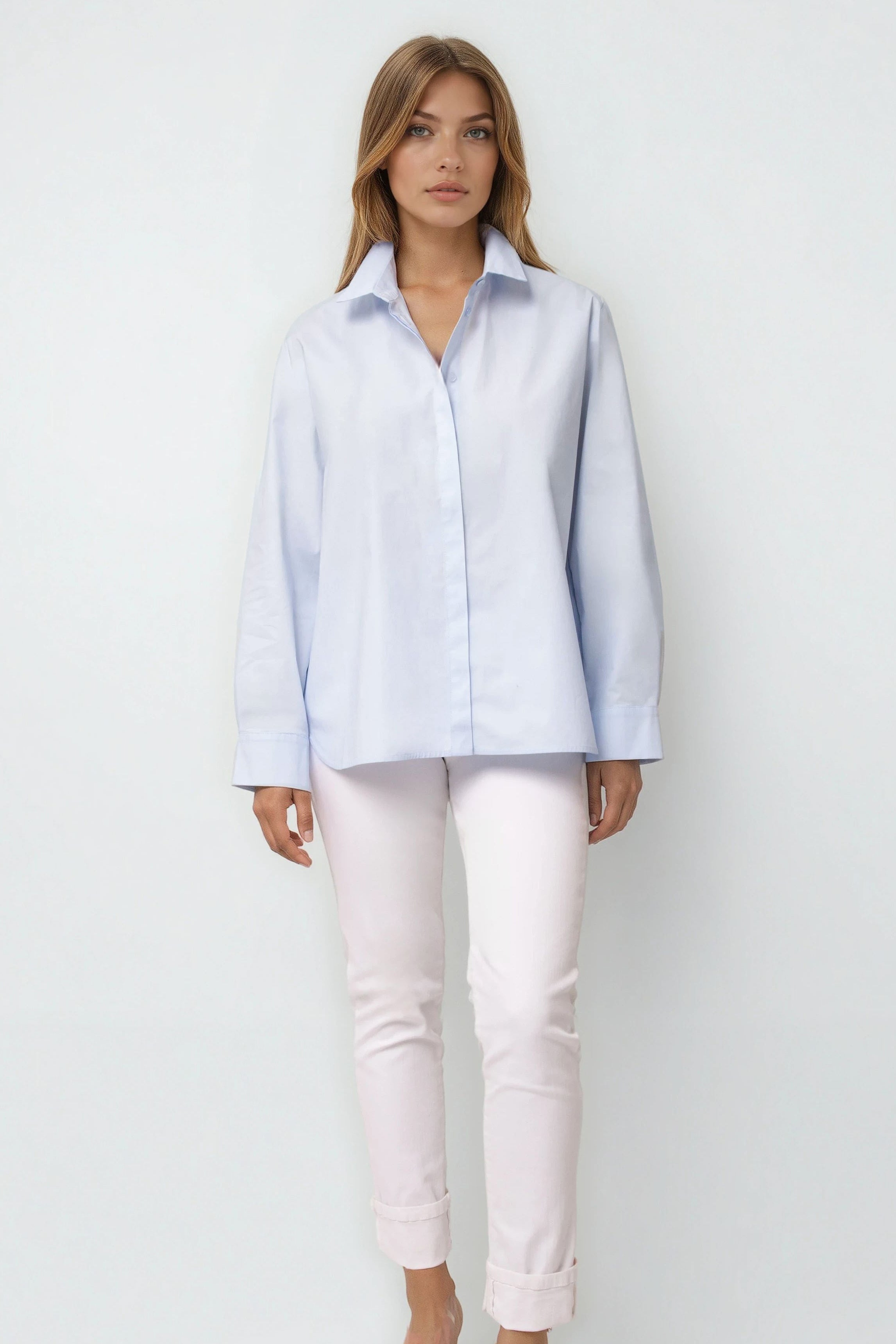 CHELSEA SHIRT IN ITALIAN COTTON POPLIN STRETCH