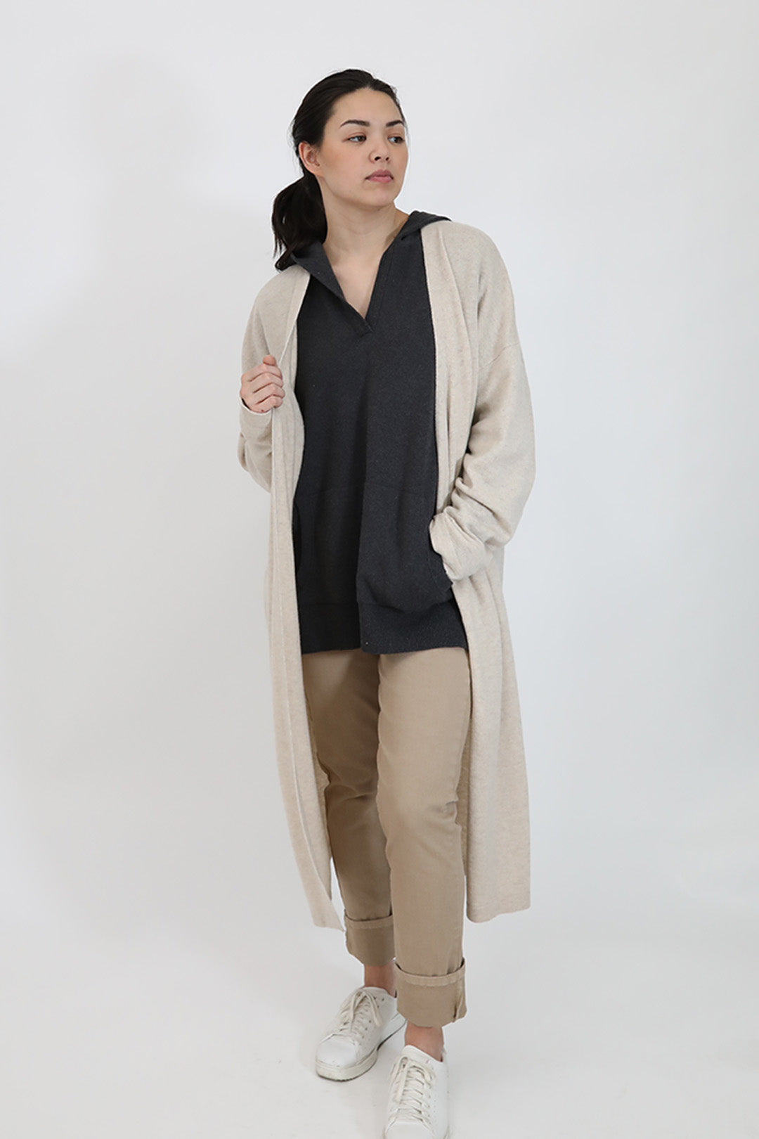 LYON LONG CARDIGAN IN CASHMERE