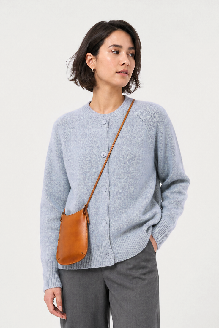 CAMILO BUTTON CARDIGAN IN CASHMERE YAK & MERINO
