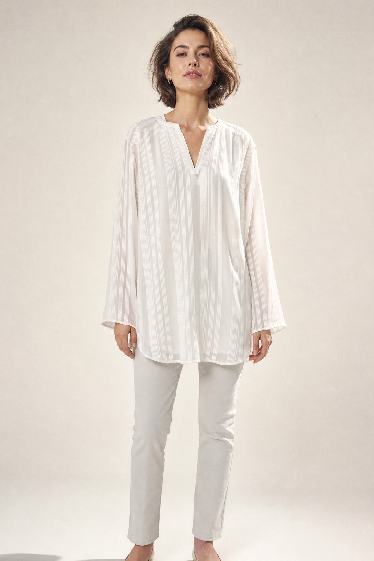 CYPRESS LAYERED SHIRT IN ITALIAN COTTON-SILK